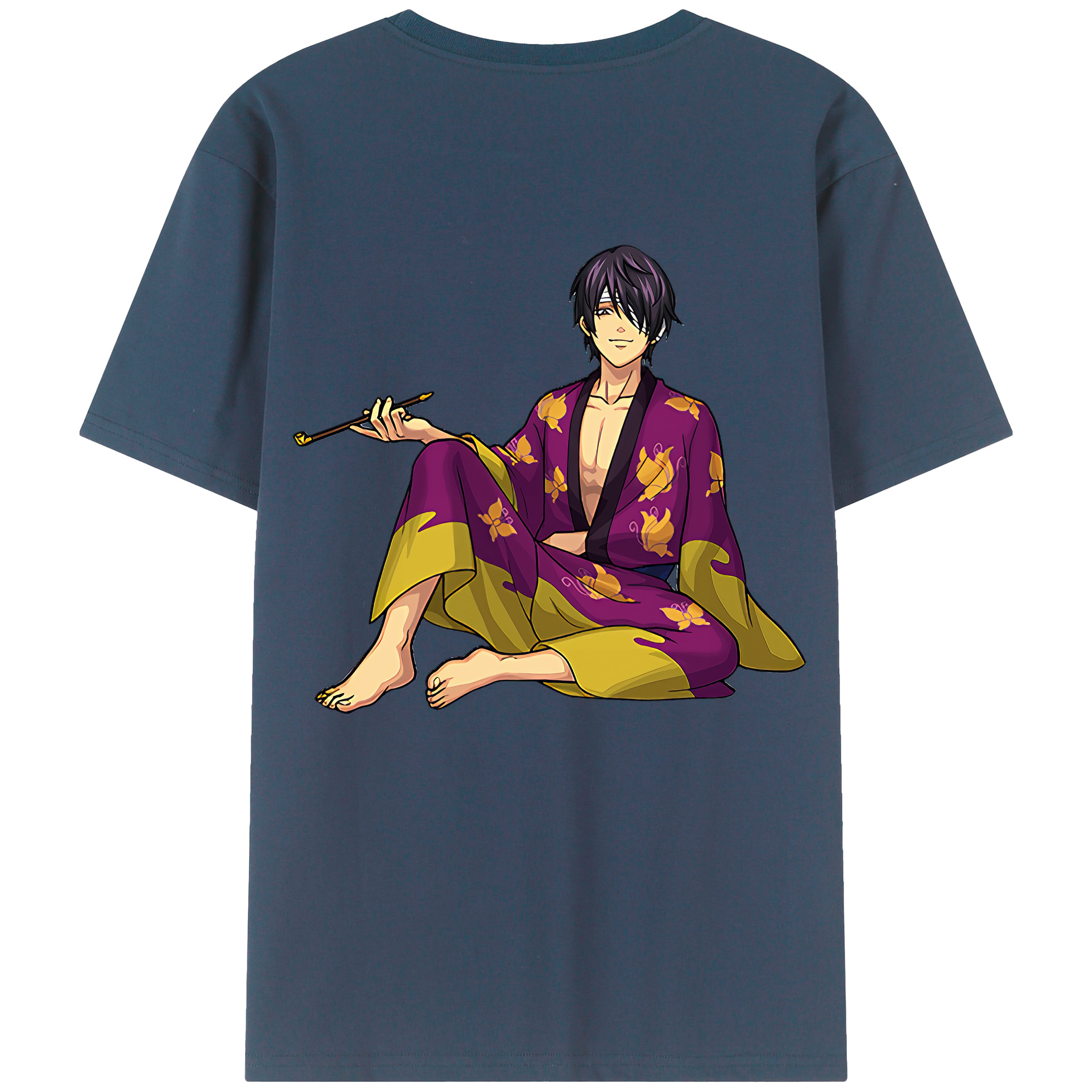 （画像用） ぎんたま 坂田銀時（さかたぎんとき） 神楽 志村新八（しむら しんぱち） GINTAMA Sakata Gintoki Kagura Shimura Shinpachi レディース半袖Tシャツ(バックプリント)