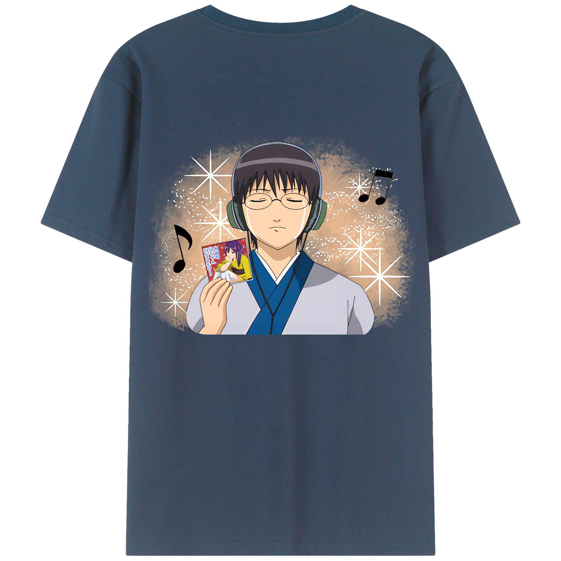 （画像用） ぎんたま 坂田銀時（さかたぎんとき） 神楽 志村新八（しむら しんぱち） GINTAMA Sakata Gintoki Kagura Shimura Shinpachi レディース半袖Tシャツ(バックプリント)