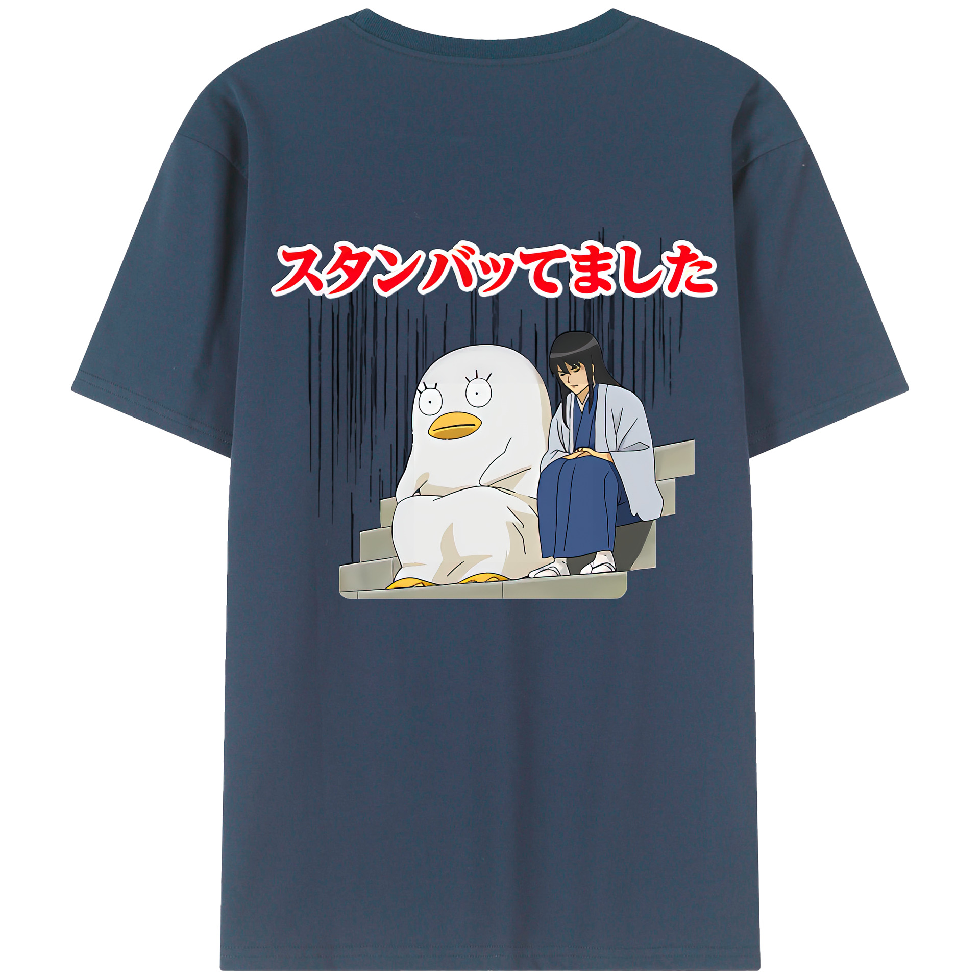（画像用） ぎんたま 坂田銀時（さかたぎんとき） 神楽 志村新八（しむら しんぱち） GINTAMA Sakata Gintoki Kagura Shimura Shinpachi レディース半袖Tシャツ(バックプリント)