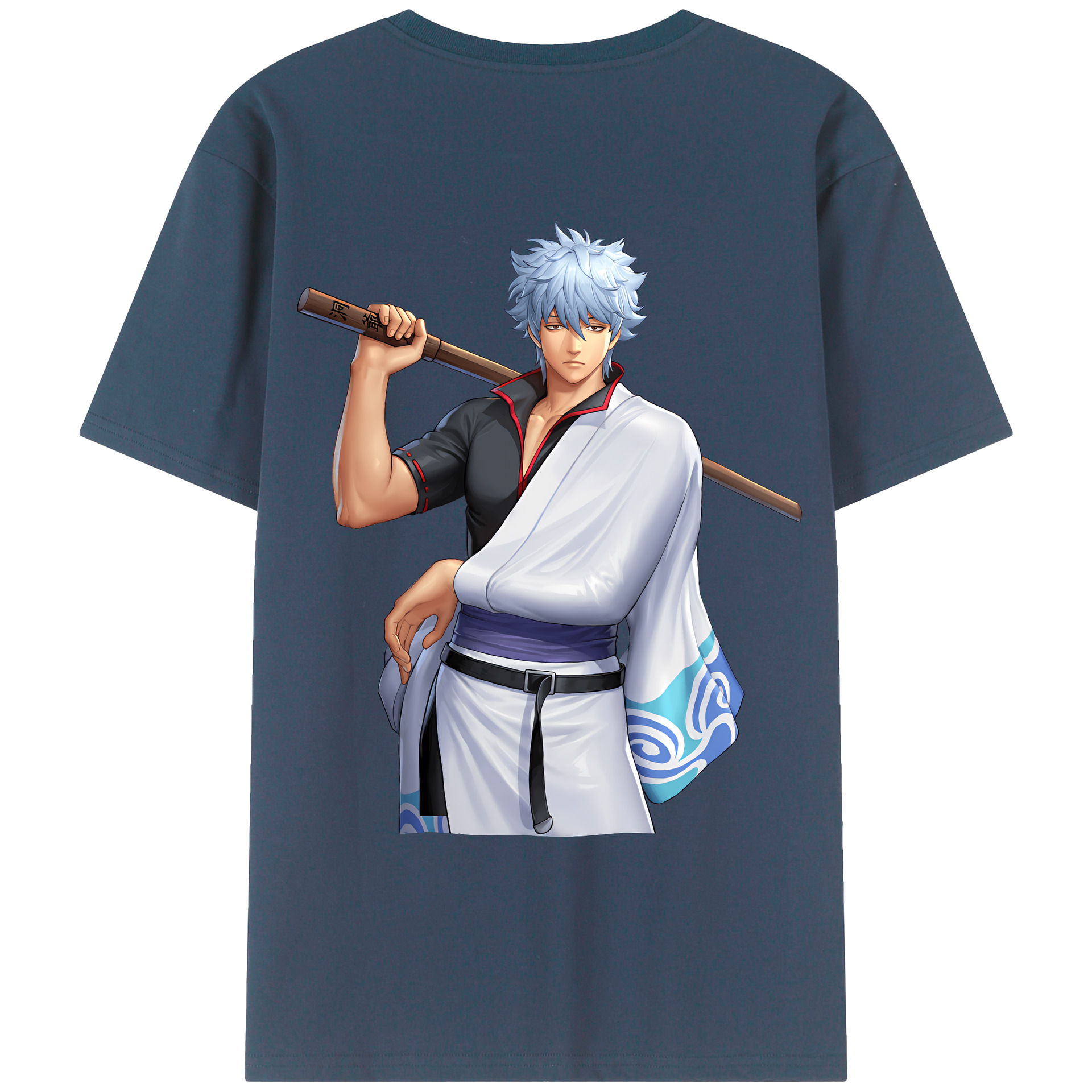 （画像用） ぎんたま 坂田銀時（さかたぎんとき） 神楽 志村新八（しむら しんぱち） GINTAMA Sakata Gintoki Kagura Shimura Shinpachi レディース半袖Tシャツ(バックプリント)