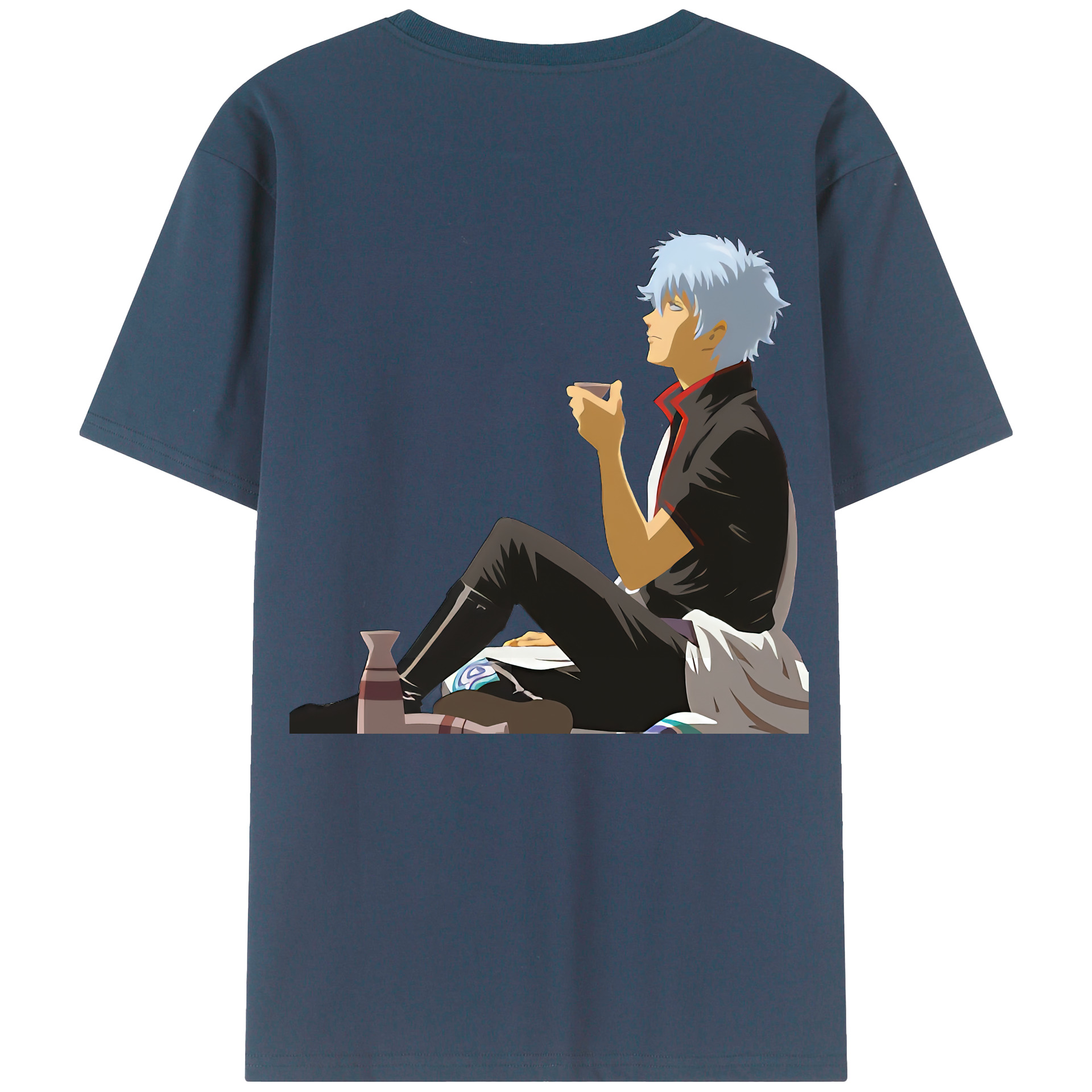 （画像用） ぎんたま 坂田銀時（さかたぎんとき） 神楽 志村新八（しむら しんぱち） GINTAMA Sakata Gintoki Kagura Shimura Shinpachi レディース半袖Tシャツ(バックプリント)