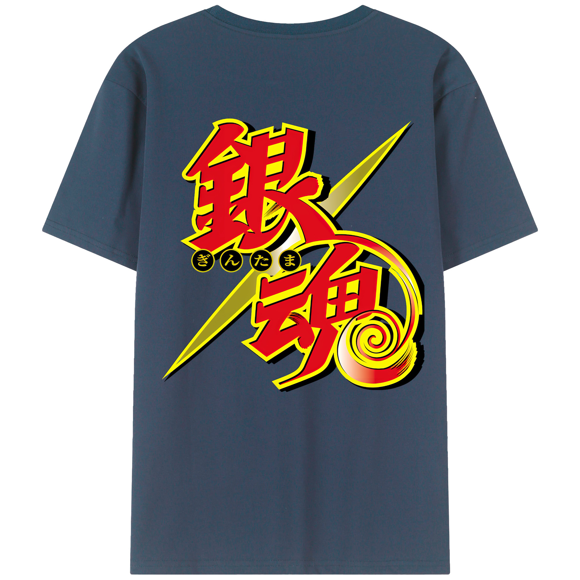 （画像用） ぎんたま 坂田銀時（さかたぎんとき） 神楽 志村新八（しむら しんぱち） GINTAMA Sakata Gintoki Kagura Shimura Shinpachi レディース半袖Tシャツ(バックプリント)