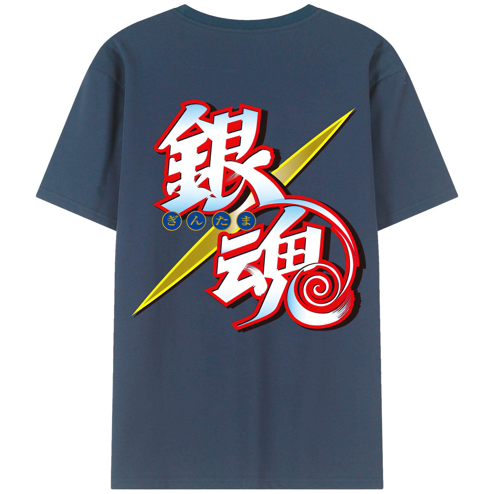 （画像用） ぎんたま 坂田銀時（さかたぎんとき） 神楽 志村新八（しむら しんぱち） GINTAMA Sakata Gintoki Kagura Shimura Shinpachi レディース半袖Tシャツ(バックプリント)