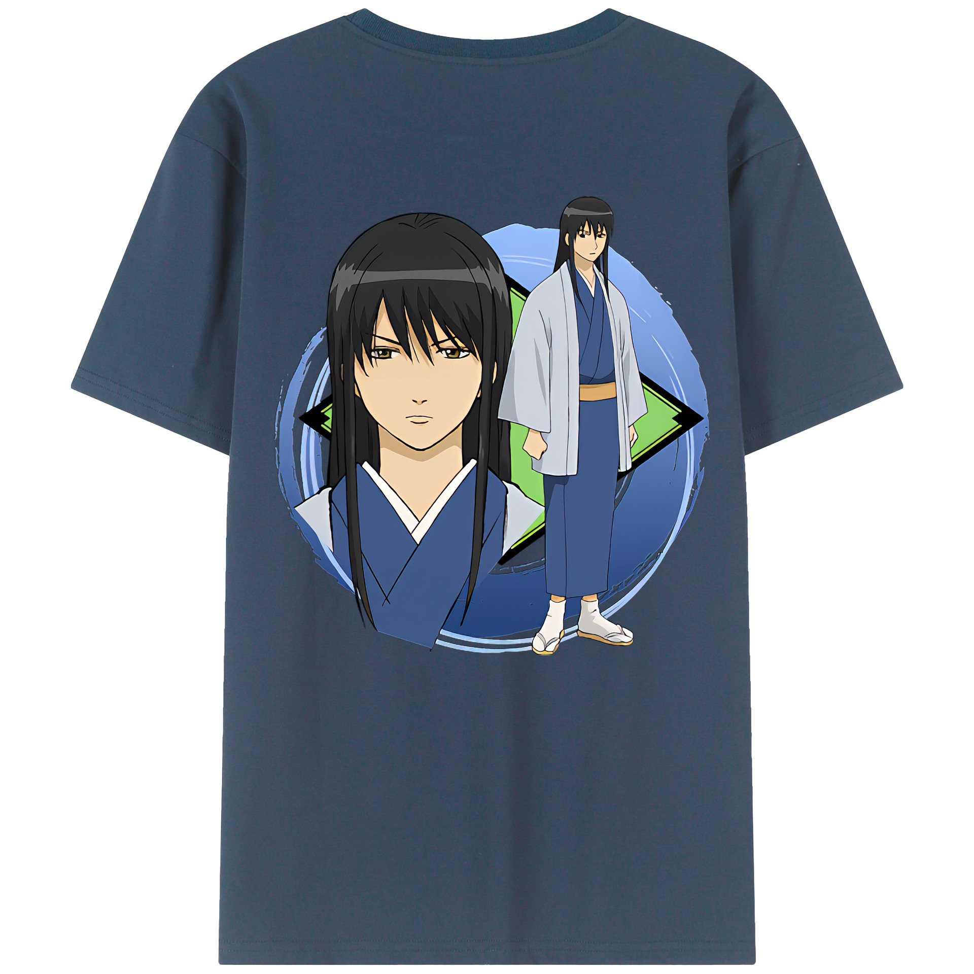 （画像用） ぎんたま 坂田銀時（さかたぎんとき） 神楽 志村新八（しむら しんぱち） GINTAMA Sakata Gintoki Kagura Shimura Shinpachi レディース半袖Tシャツ(バックプリント)