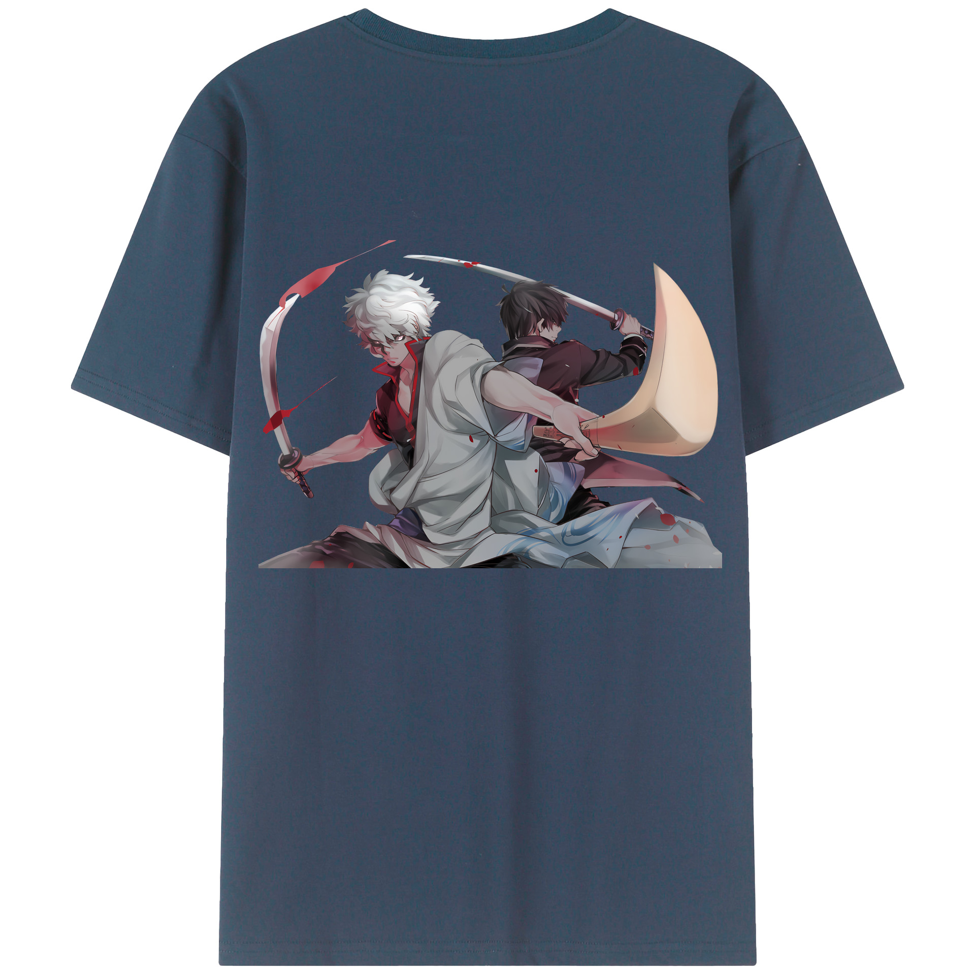 （画像用） ぎんたま 坂田銀時（さかたぎんとき） 神楽 志村新八（しむら しんぱち） GINTAMA Sakata Gintoki Kagura Shimura Shinpachi レディース半袖Tシャツ(バックプリント)