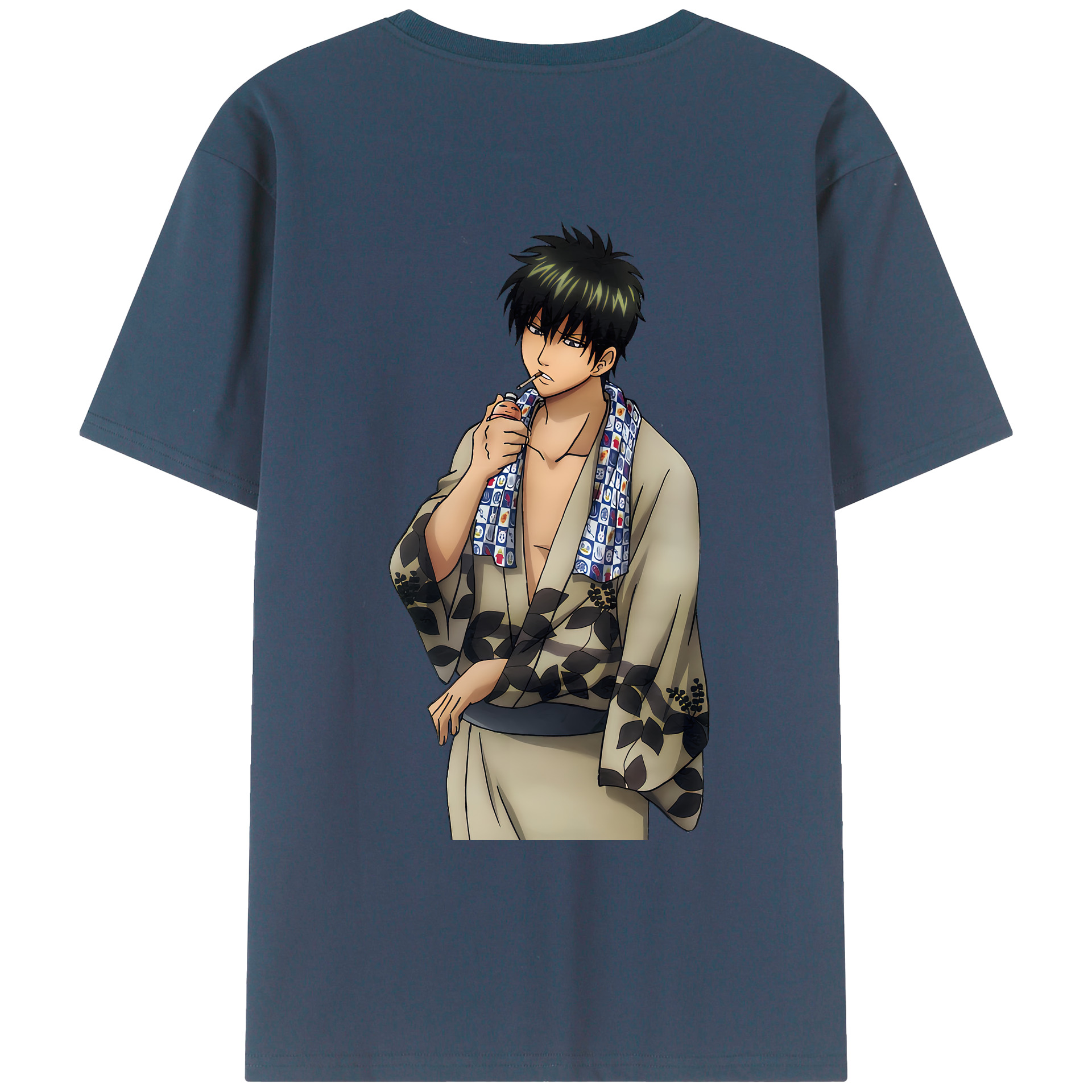 （画像用） ぎんたま 坂田銀時（さかたぎんとき） 神楽 志村新八（しむら しんぱち） GINTAMA Sakata Gintoki Kagura Shimura Shinpachi レディース半袖Tシャツ(バックプリント)
