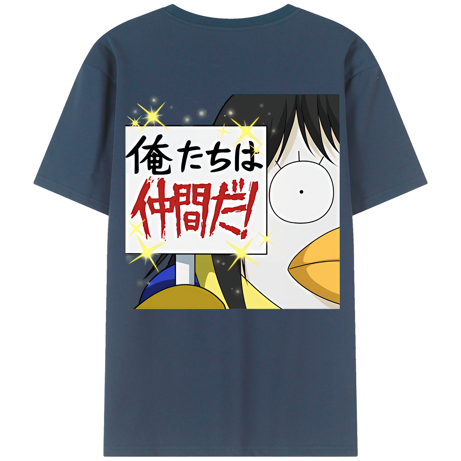 （画像用） ぎんたま 坂田銀時（さかたぎんとき） 神楽 志村新八（しむら しんぱち） GINTAMA Sakata Gintoki Kagura Shimura Shinpachi レディース半袖Tシャツ(バックプリント)