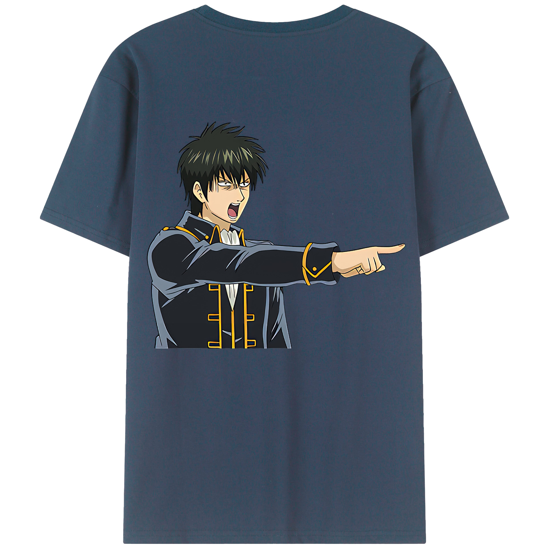 （画像用） ぎんたま 坂田銀時（さかたぎんとき） 神楽 志村新八（しむら しんぱち） GINTAMA Sakata Gintoki Kagura Shimura Shinpachi レディース半袖Tシャツ(バックプリント)