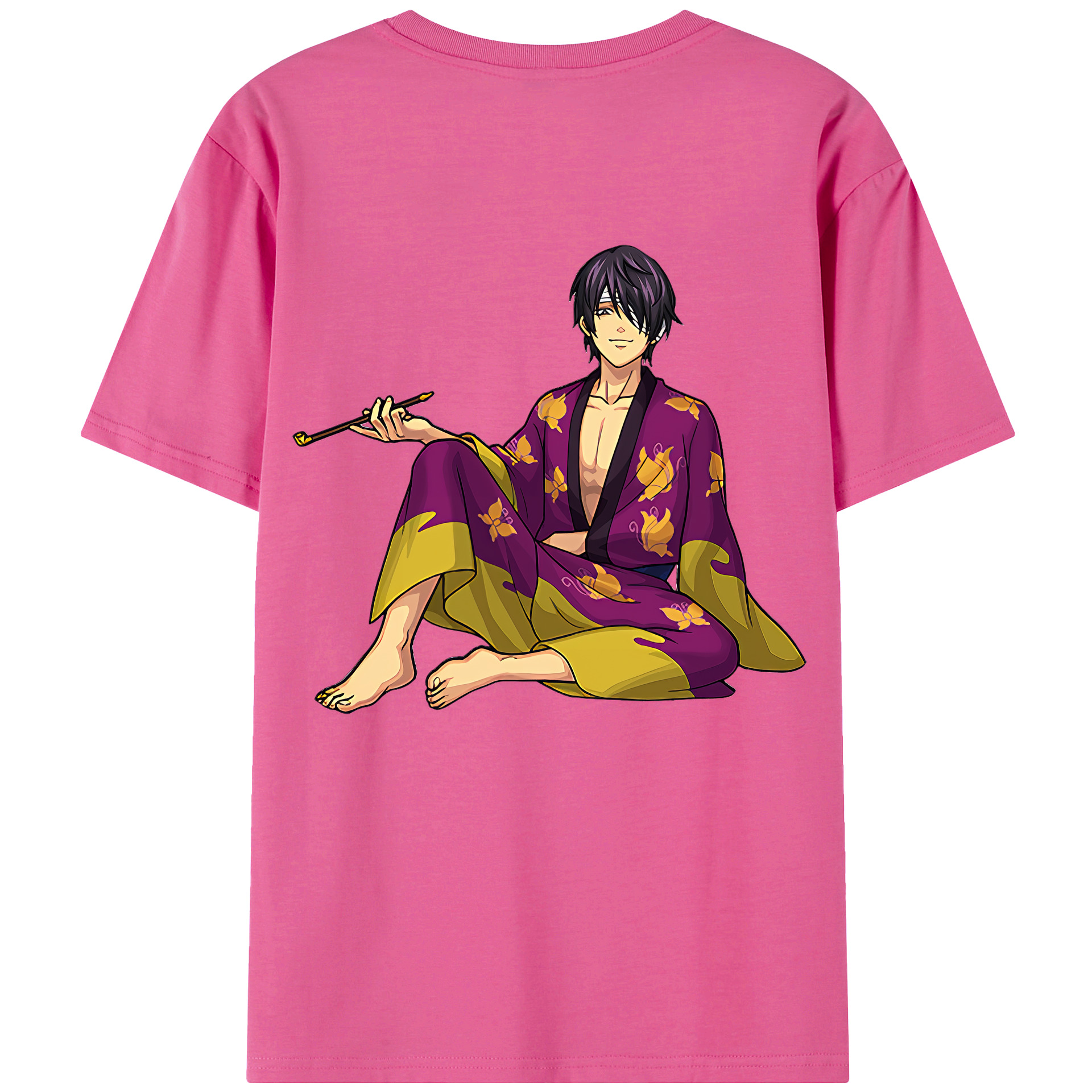（画像用） ぎんたま 坂田銀時（さかたぎんとき） 神楽 志村新八（しむら しんぱち） GINTAMA Sakata Gintoki Kagura Shimura Shinpachi レディース半袖Tシャツ(バックプリント)