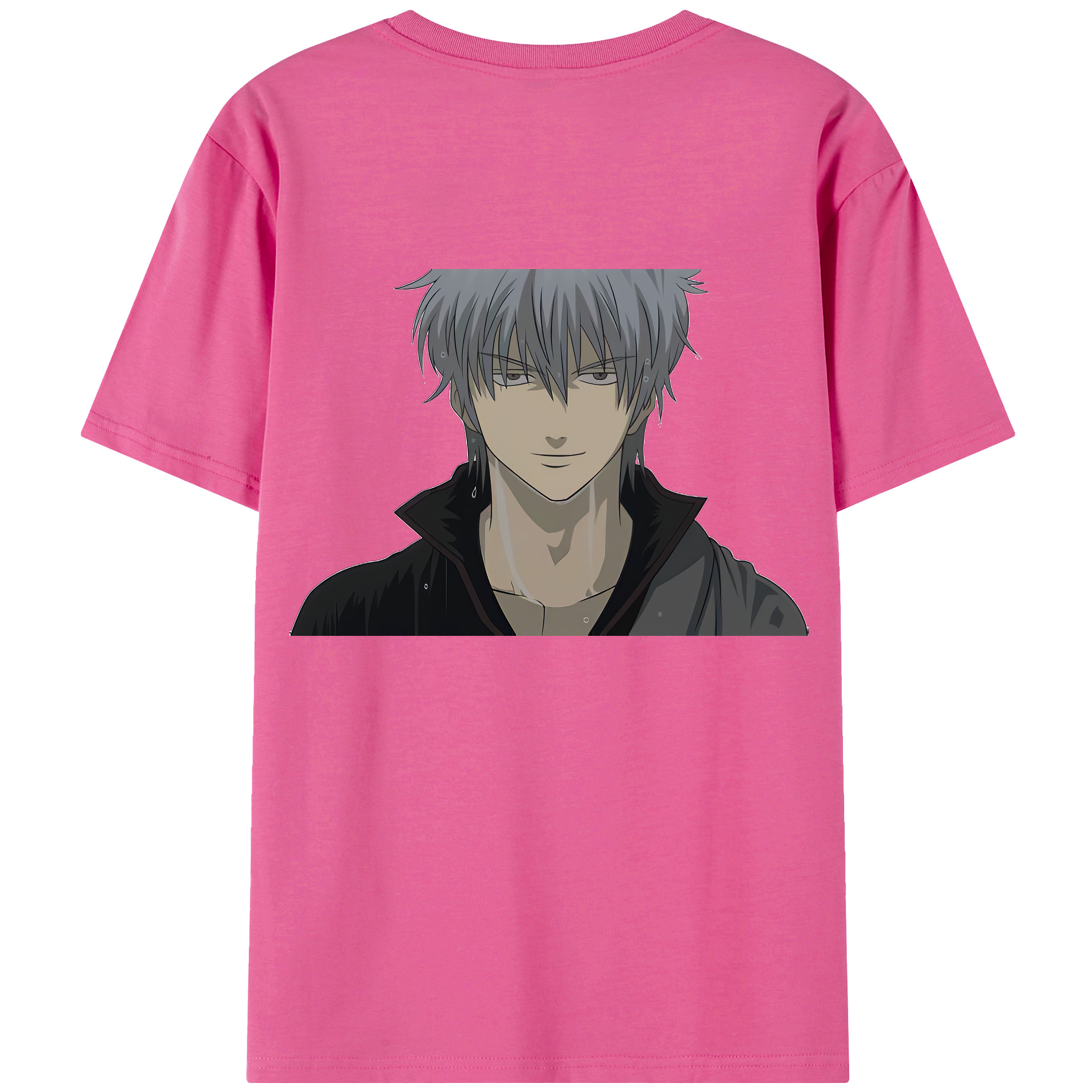 （画像用） ぎんたま 坂田銀時（さかたぎんとき） 神楽 志村新八（しむら しんぱち） GINTAMA Sakata Gintoki Kagura Shimura Shinpachi レディース半袖Tシャツ(バックプリント)