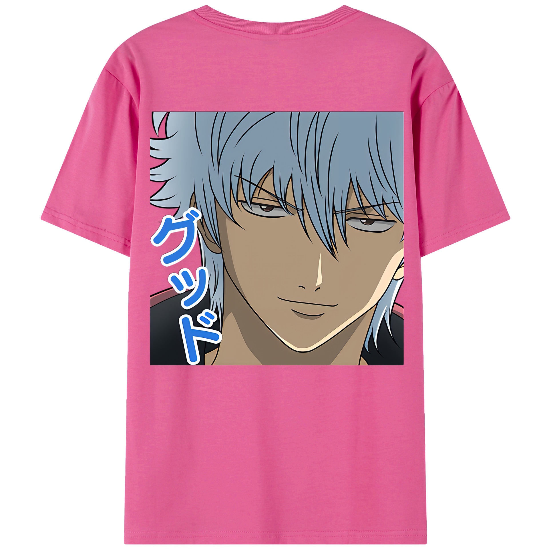 （画像用） ぎんたま 坂田銀時（さかたぎんとき） 神楽 志村新八（しむら しんぱち） GINTAMA Sakata Gintoki Kagura Shimura Shinpachi レディース半袖Tシャツ(バックプリント)