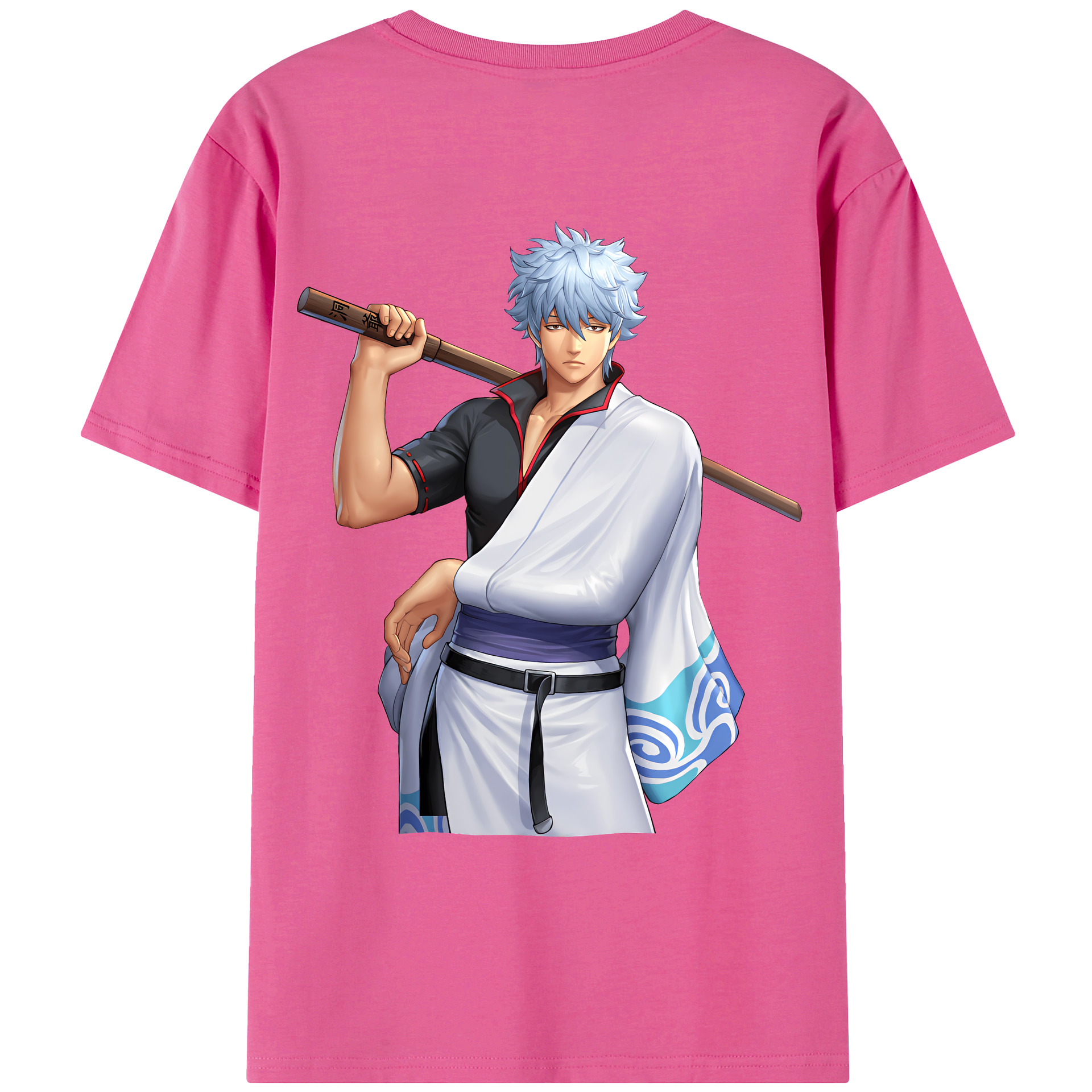 （画像用） ぎんたま 坂田銀時（さかたぎんとき） 神楽 志村新八（しむら しんぱち） GINTAMA Sakata Gintoki Kagura Shimura Shinpachi レディース半袖Tシャツ(バックプリント)