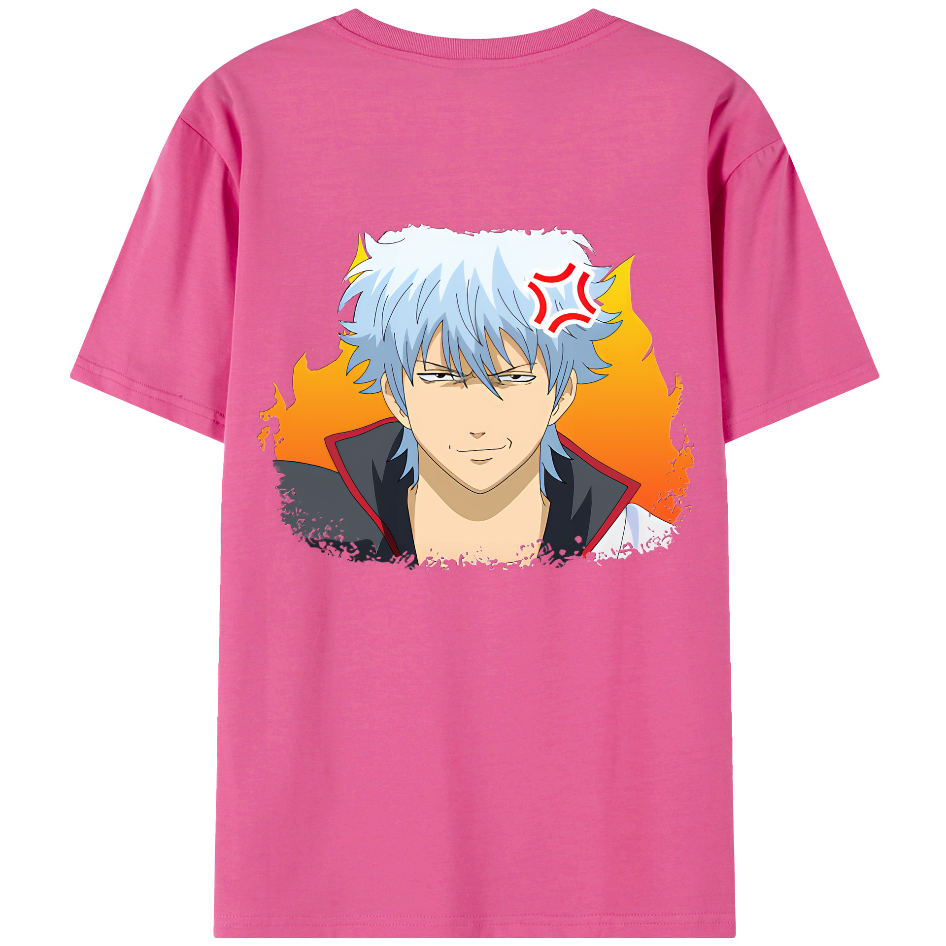 （画像用） ぎんたま 坂田銀時（さかたぎんとき） 神楽 志村新八（しむら しんぱち） GINTAMA Sakata Gintoki Kagura Shimura Shinpachi レディース半袖Tシャツ(バックプリント)