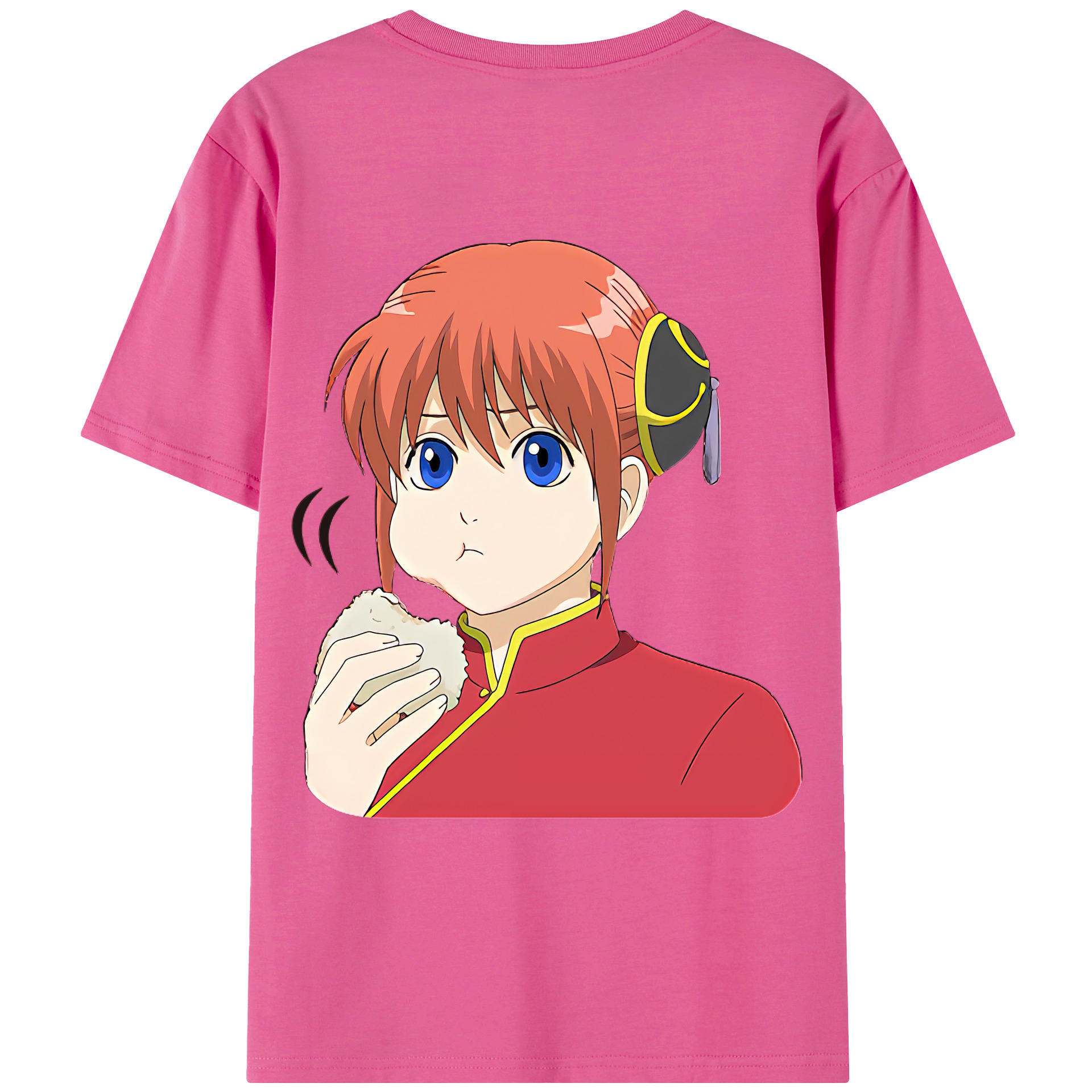（画像用） ぎんたま 坂田銀時（さかたぎんとき） 神楽 志村新八（しむら しんぱち） GINTAMA Sakata Gintoki Kagura Shimura Shinpachi レディース半袖Tシャツ(バックプリント)