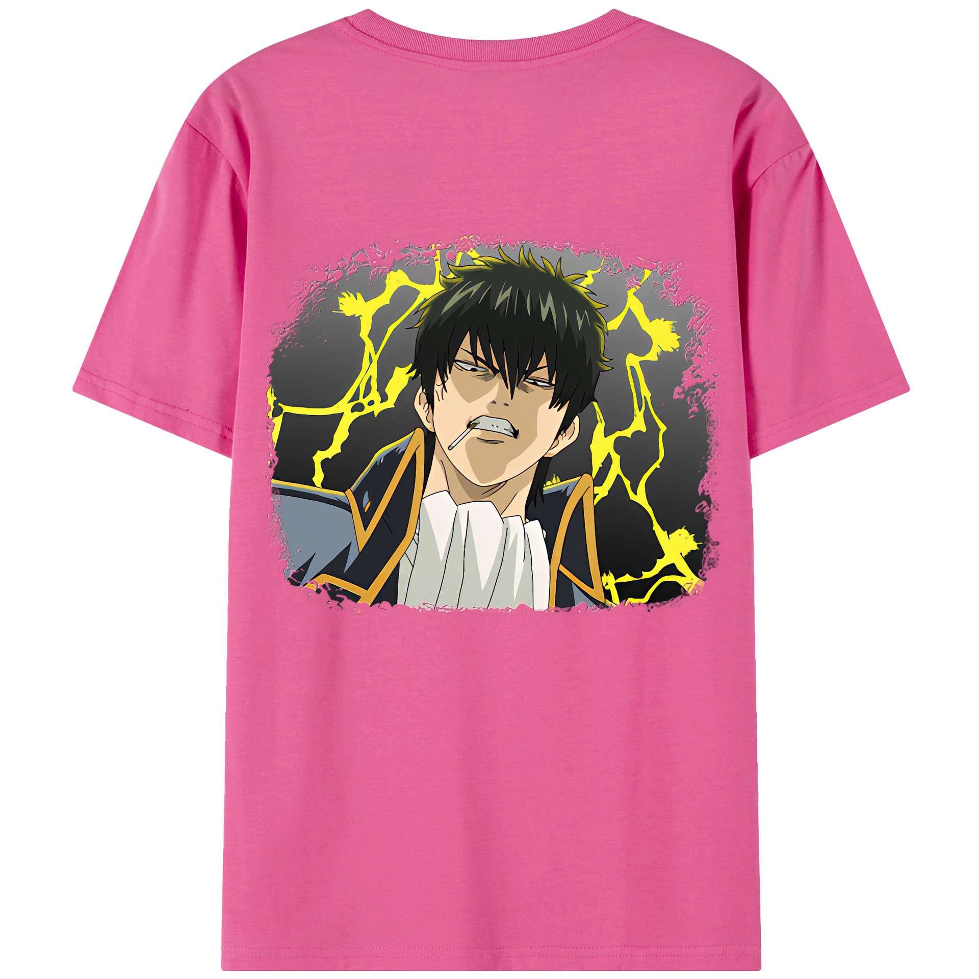 （画像用） ぎんたま 坂田銀時（さかたぎんとき） 神楽 志村新八（しむら しんぱち） GINTAMA Sakata Gintoki Kagura Shimura Shinpachi レディース半袖Tシャツ(バックプリント)