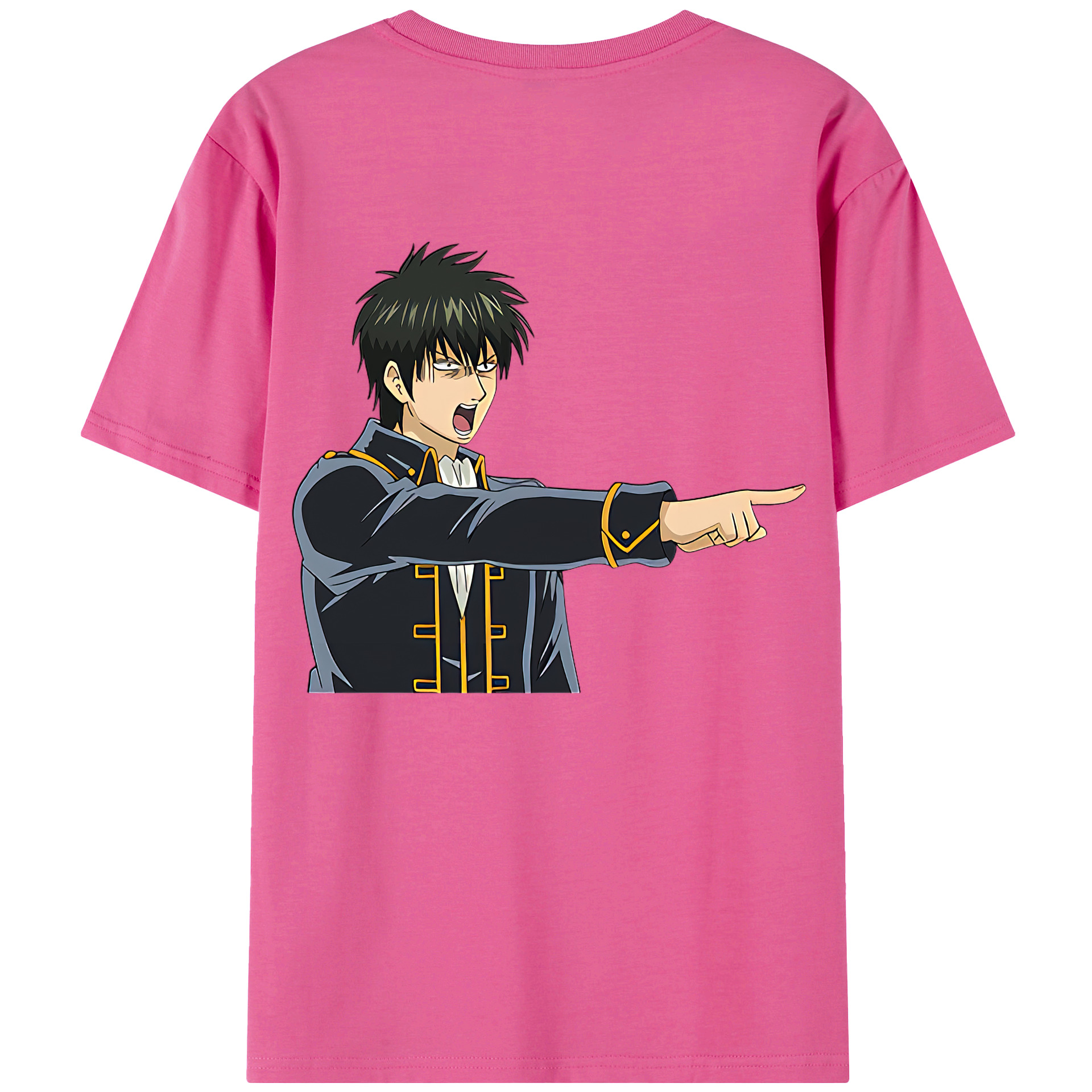 （画像用） ぎんたま 坂田銀時（さかたぎんとき） 神楽 志村新八（しむら しんぱち） GINTAMA Sakata Gintoki Kagura Shimura Shinpachi レディース半袖Tシャツ(バックプリント)