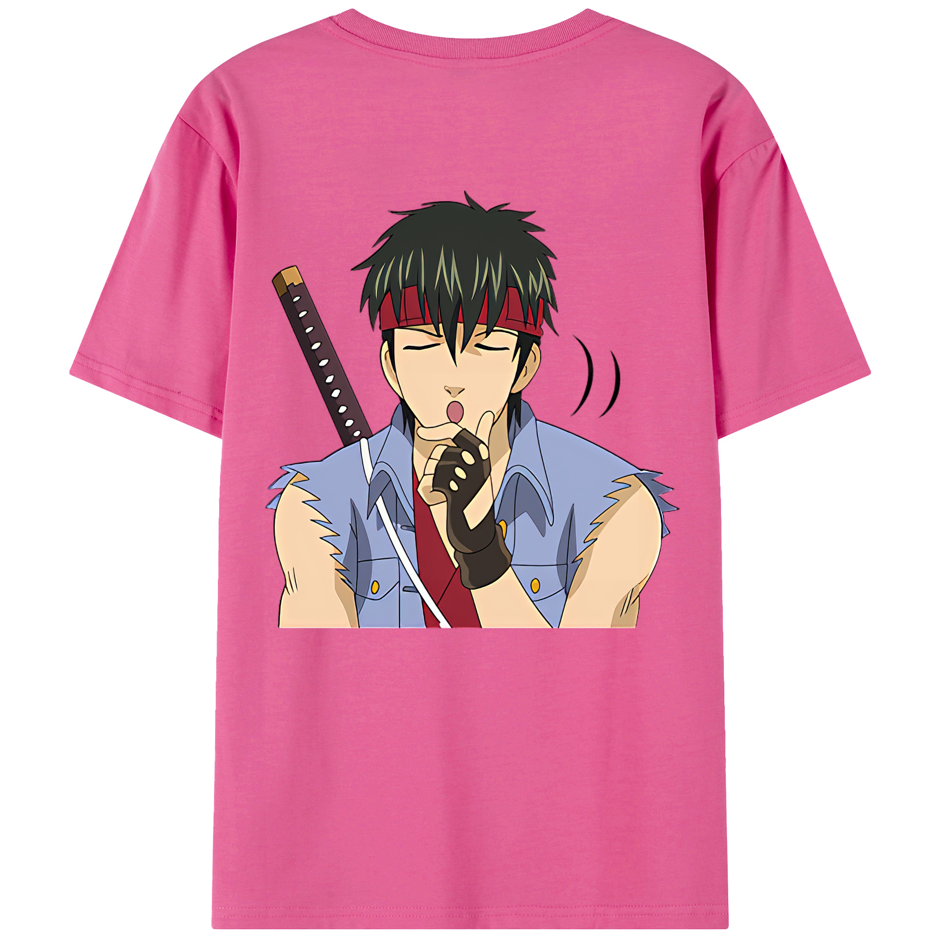 （画像用） ぎんたま 坂田銀時（さかたぎんとき） 神楽 志村新八（しむら しんぱち） GINTAMA Sakata Gintoki Kagura Shimura Shinpachi レディース半袖Tシャツ(バックプリント)
