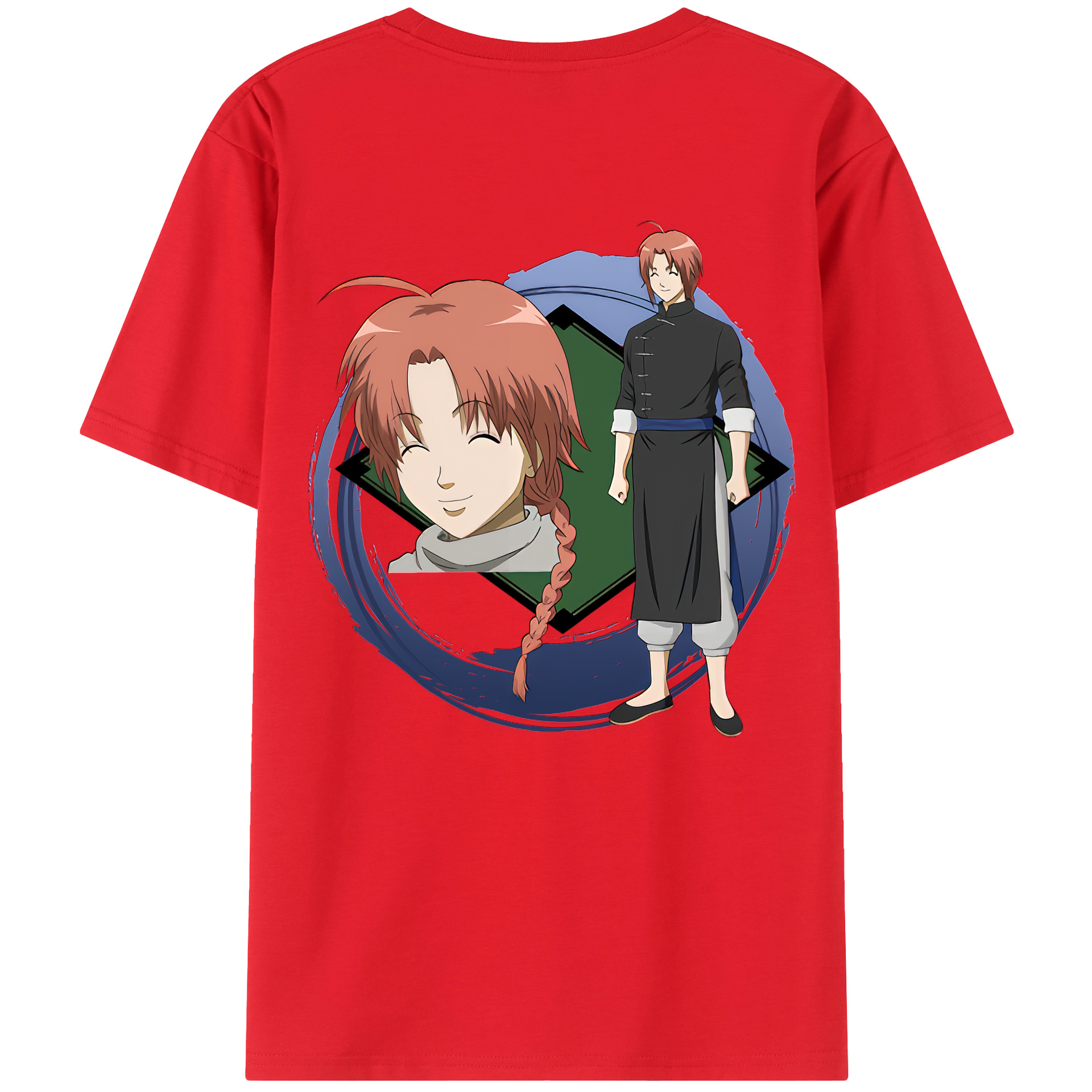 （画像用） ぎんたま 坂田銀時（さかたぎんとき） 神楽 志村新八（しむら しんぱち） GINTAMA Sakata Gintoki Kagura Shimura Shinpachi レディース半袖Tシャツ(バックプリント)
