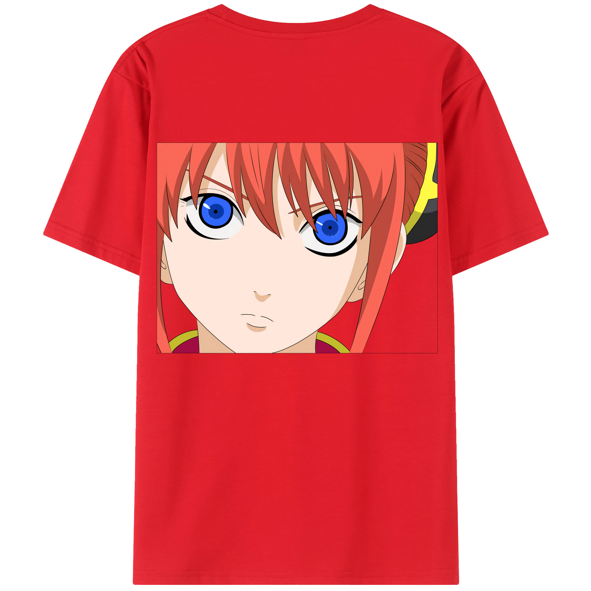 （画像用） ぎんたま 坂田銀時（さかたぎんとき） 神楽 志村新八（しむら しんぱち） GINTAMA Sakata Gintoki Kagura Shimura Shinpachi レディース半袖Tシャツ(バックプリント)