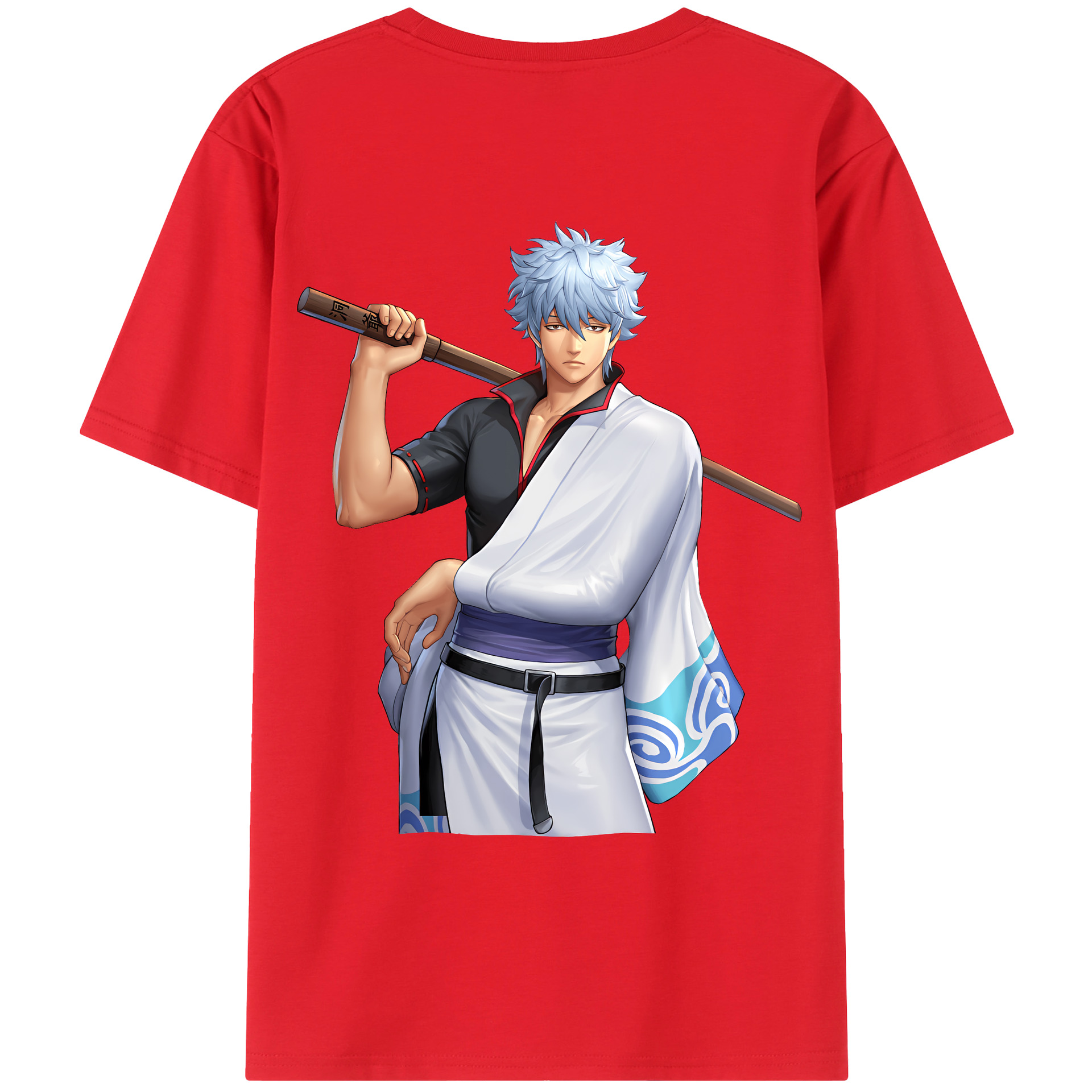 （画像用） ぎんたま 坂田銀時（さかたぎんとき） 神楽 志村新八（しむら しんぱち） GINTAMA Sakata Gintoki Kagura Shimura Shinpachi レディース半袖Tシャツ(バックプリント)