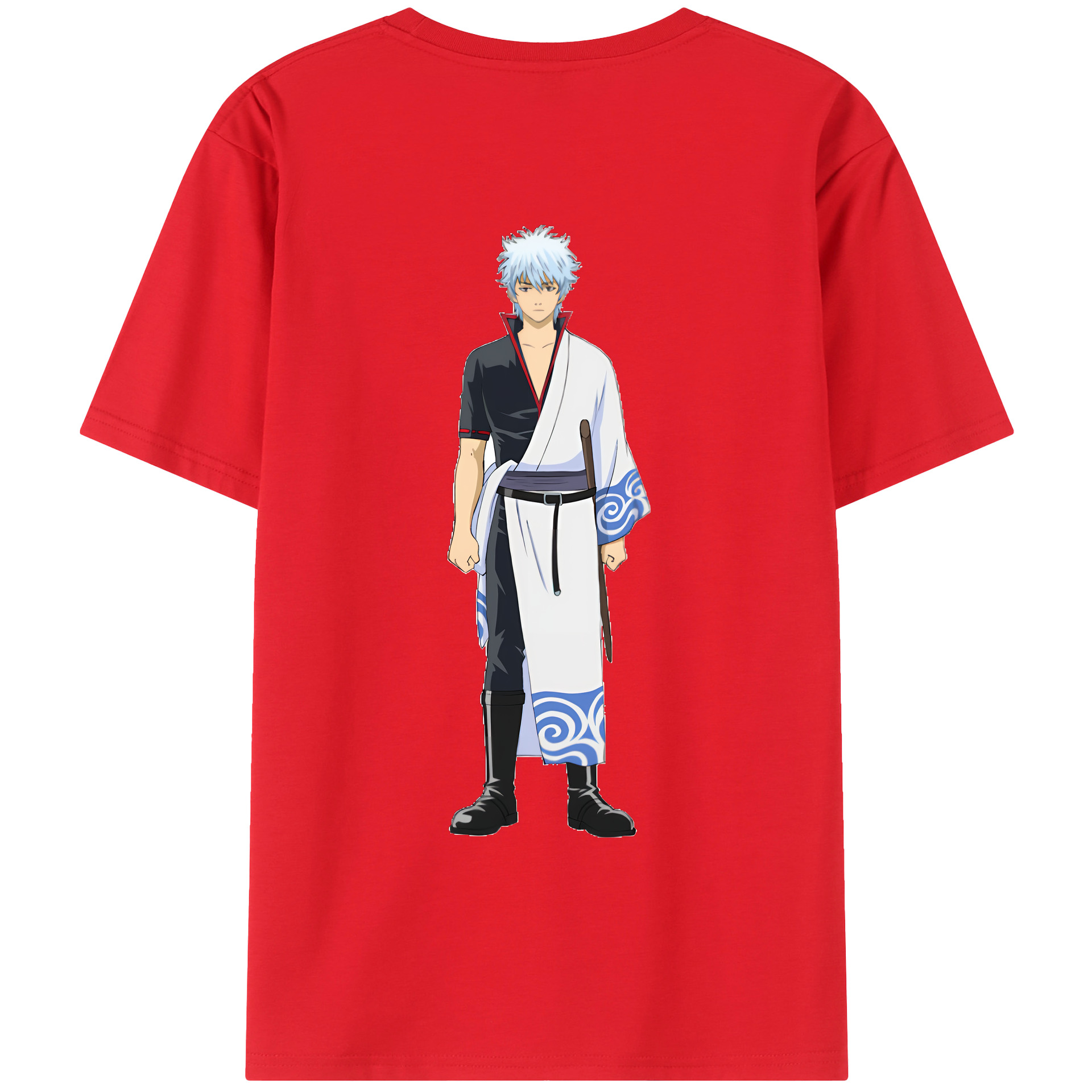 （画像用） ぎんたま 坂田銀時（さかたぎんとき） 神楽 志村新八（しむら しんぱち） GINTAMA Sakata Gintoki Kagura Shimura Shinpachi レディース半袖Tシャツ(バックプリント)