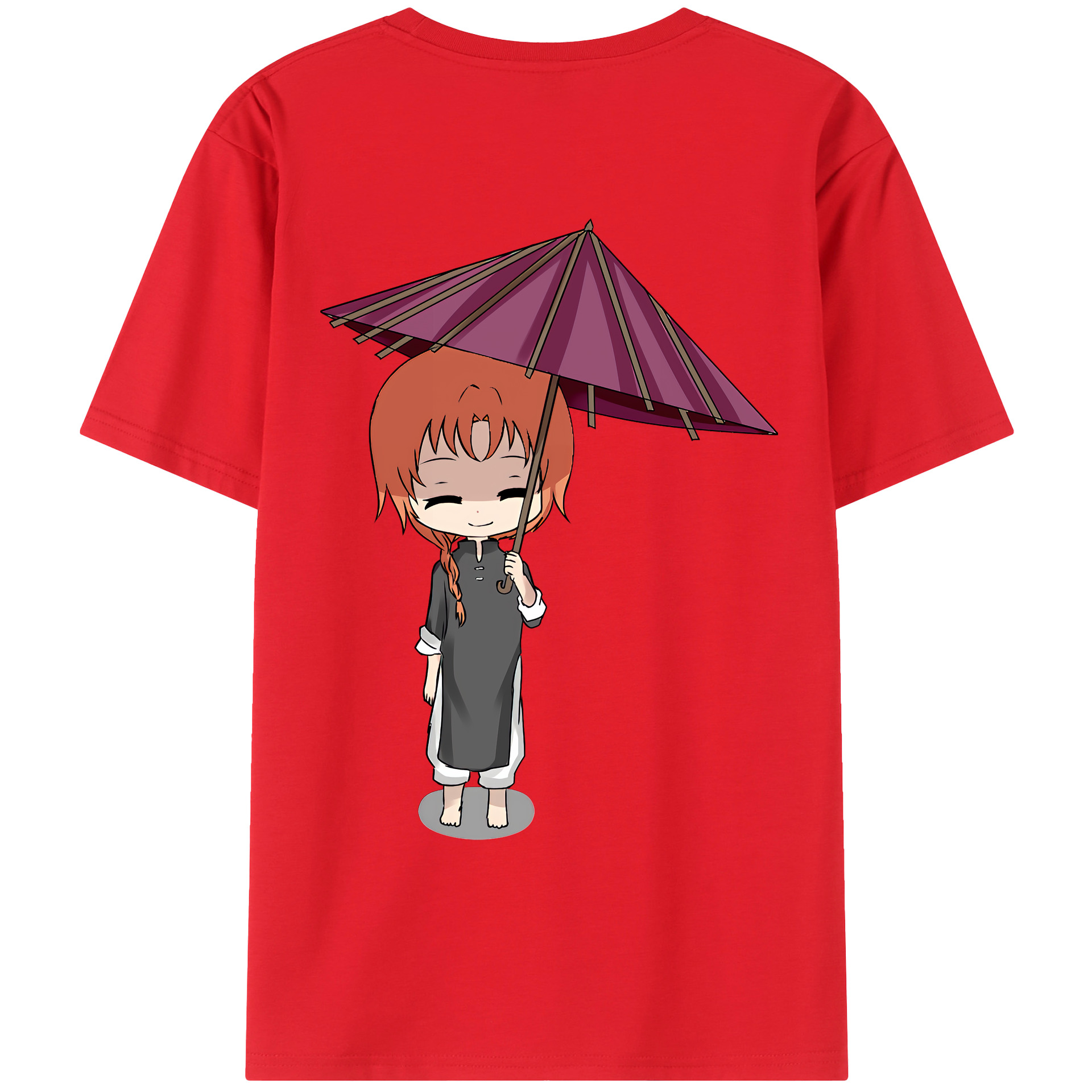 （画像用） ぎんたま 坂田銀時（さかたぎんとき） 神楽 志村新八（しむら しんぱち） GINTAMA Sakata Gintoki Kagura Shimura Shinpachi レディース半袖Tシャツ(バックプリント)