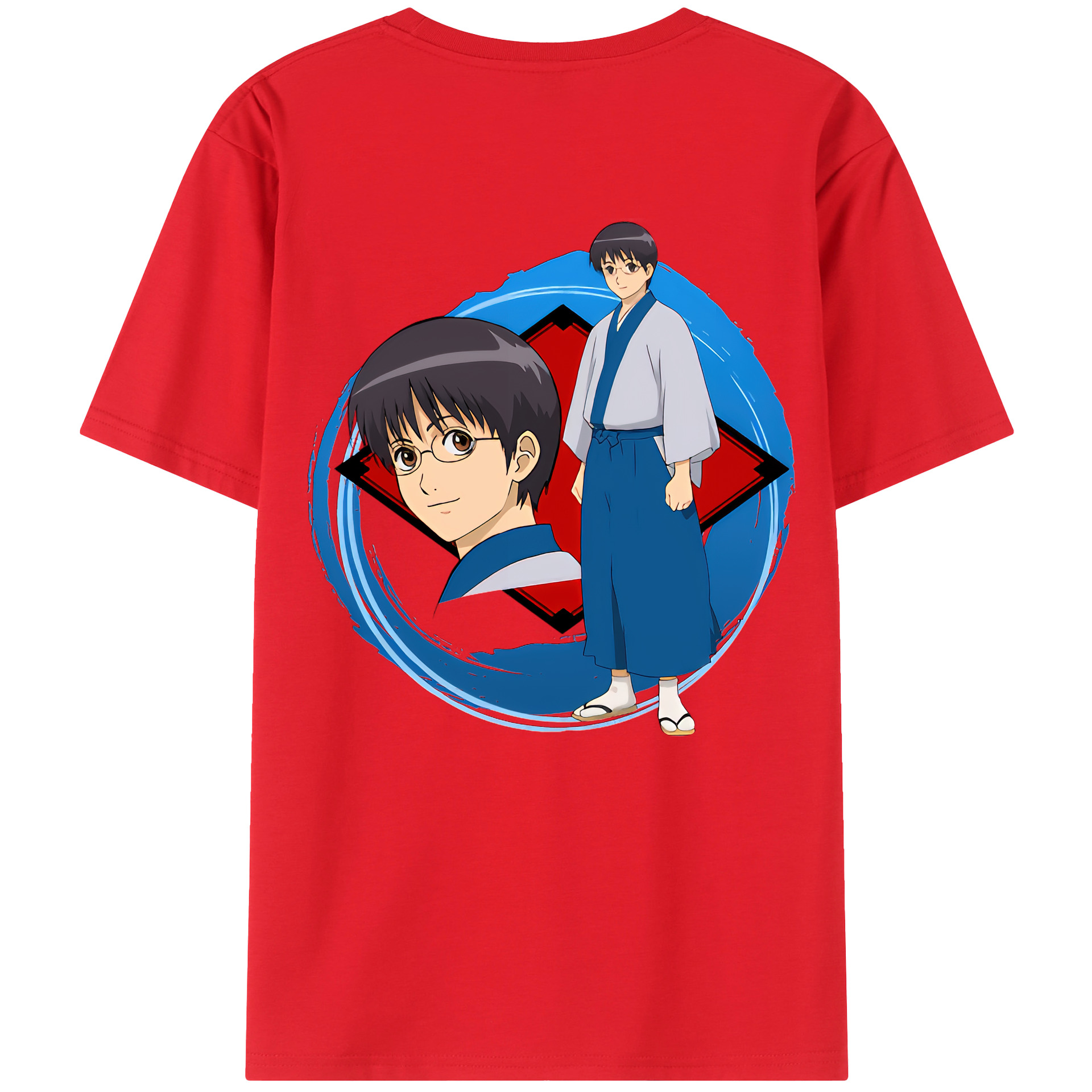 （画像用） ぎんたま 坂田銀時（さかたぎんとき） 神楽 志村新八（しむら しんぱち） GINTAMA Sakata Gintoki Kagura Shimura Shinpachi レディース半袖Tシャツ(バックプリント)