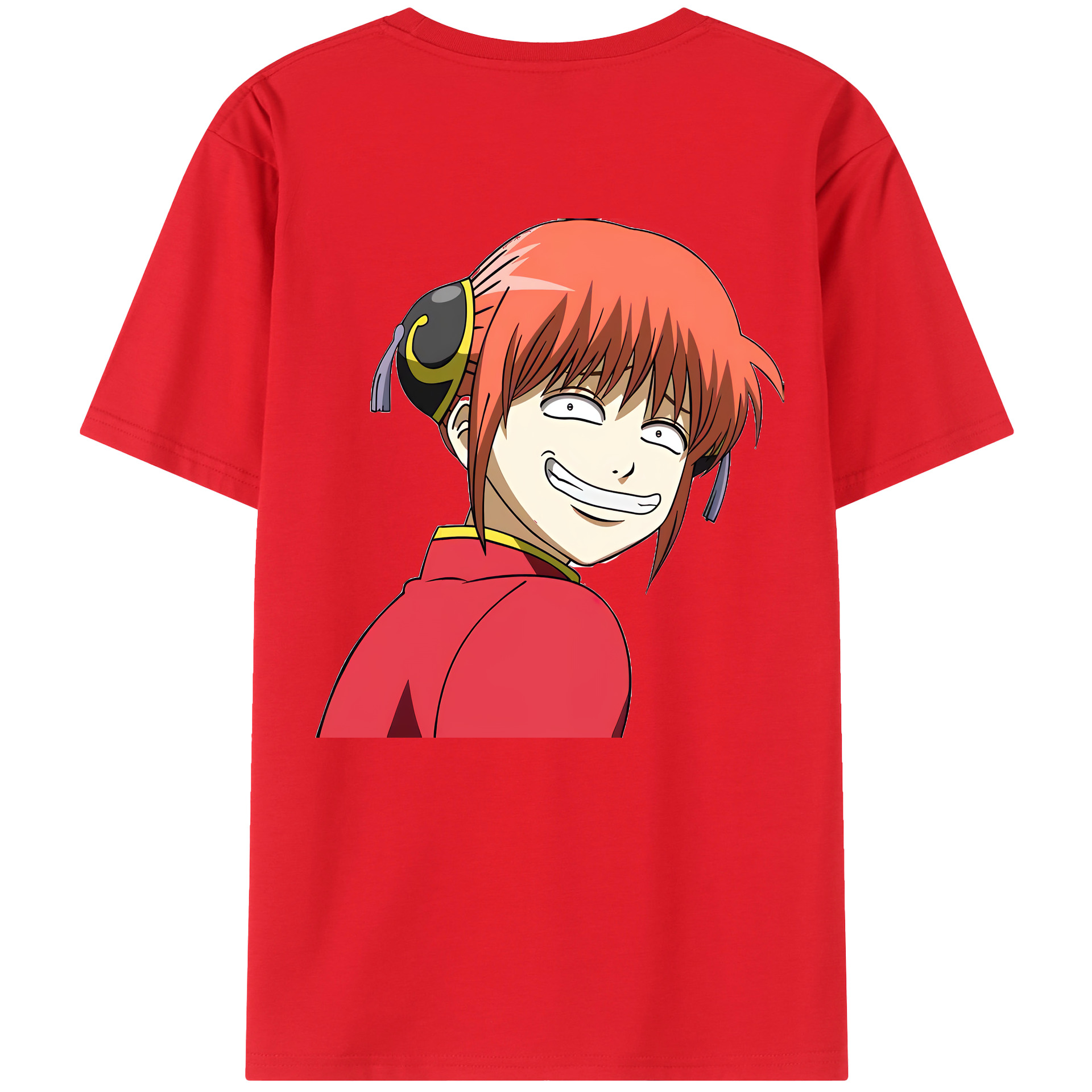 （画像用） ぎんたま 坂田銀時（さかたぎんとき） 神楽 志村新八（しむら しんぱち） GINTAMA Sakata Gintoki Kagura Shimura Shinpachi レディース半袖Tシャツ(バックプリント)
