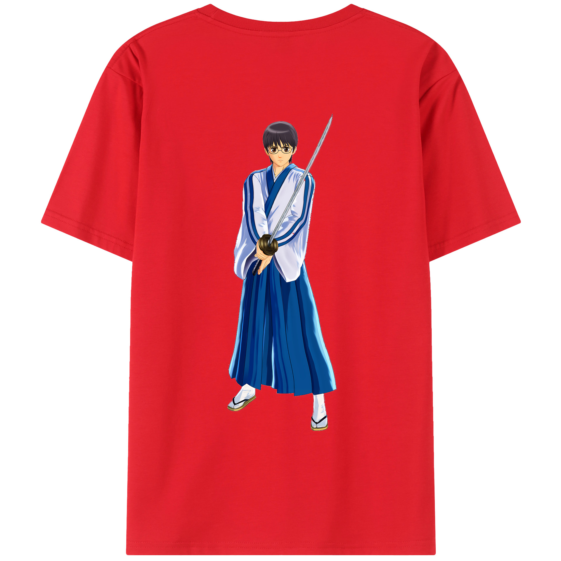 （画像用） ぎんたま 坂田銀時（さかたぎんとき） 神楽 志村新八（しむら しんぱち） GINTAMA Sakata Gintoki Kagura Shimura Shinpachi レディース半袖Tシャツ(バックプリント)