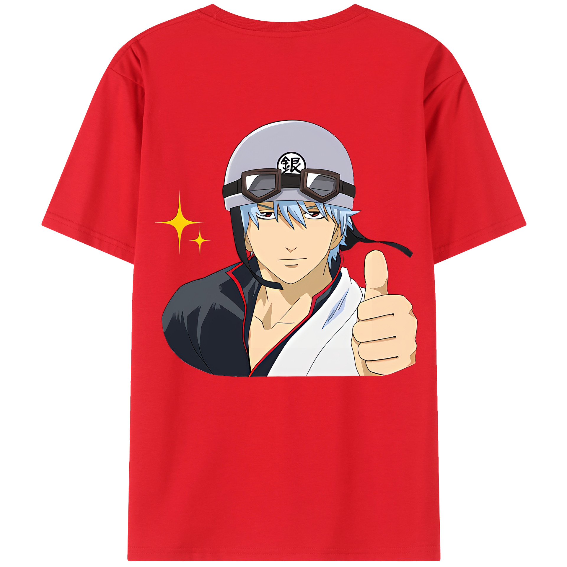 （画像用） ぎんたま 坂田銀時（さかたぎんとき） 神楽 志村新八（しむら しんぱち） GINTAMA Sakata Gintoki Kagura Shimura Shinpachi レディース半袖Tシャツ(バックプリント)