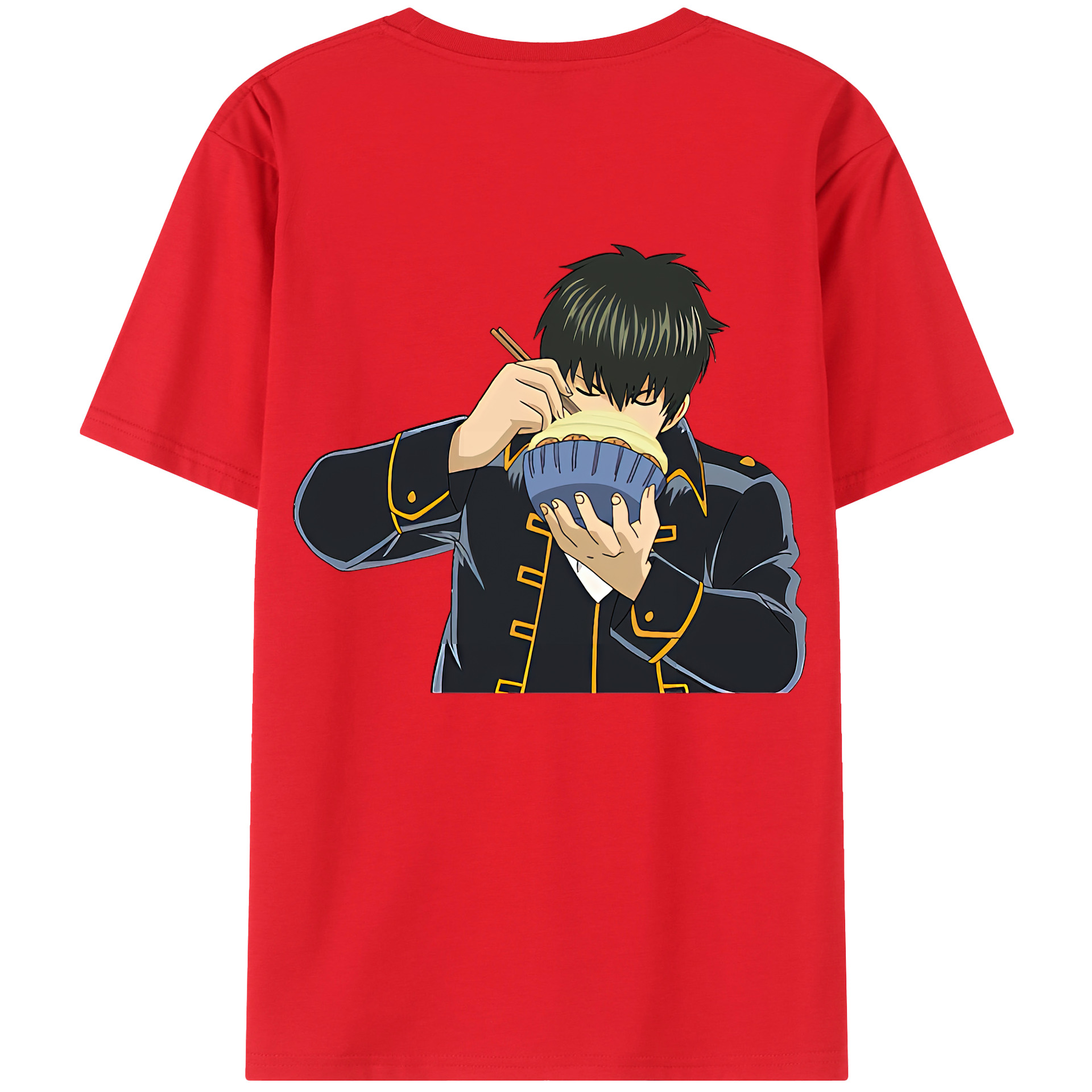 （画像用） ぎんたま 坂田銀時（さかたぎんとき） 神楽 志村新八（しむら しんぱち） GINTAMA Sakata Gintoki Kagura Shimura Shinpachi レディース半袖Tシャツ(バックプリント)