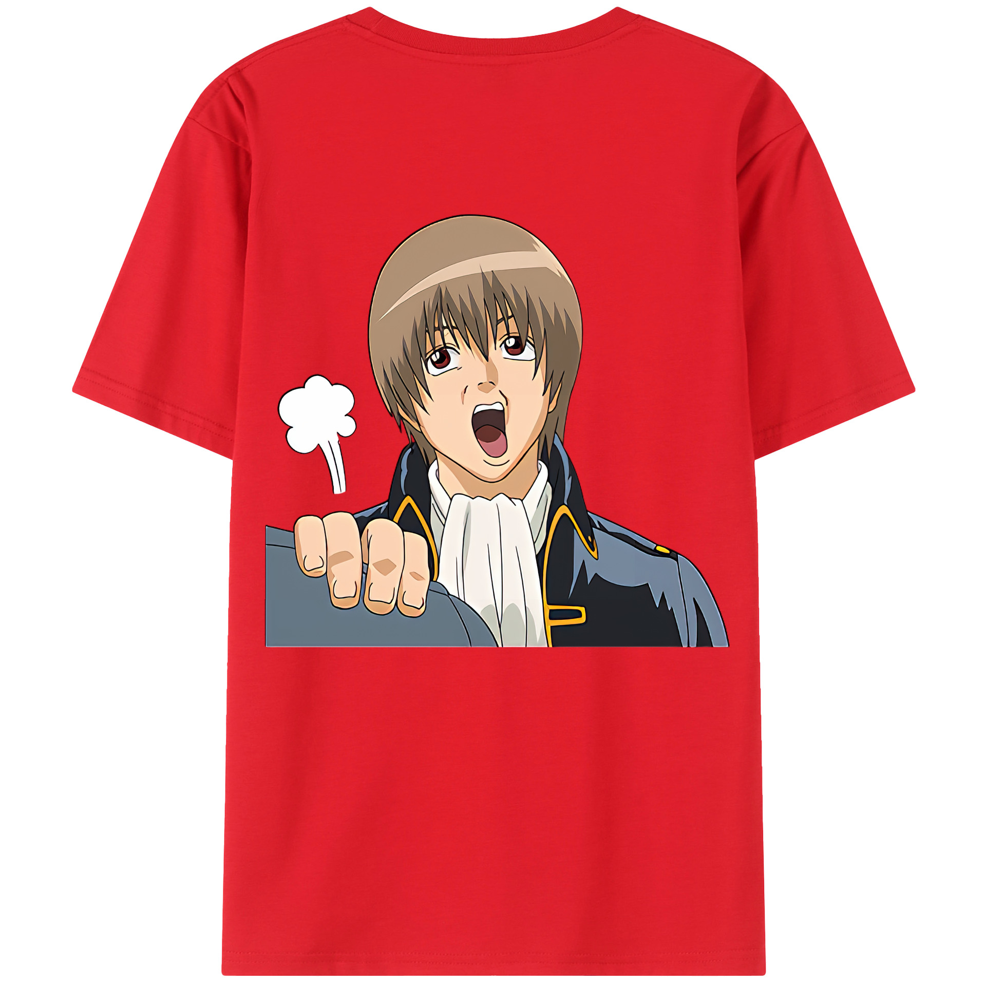 （画像用） ぎんたま 坂田銀時（さかたぎんとき） 神楽 志村新八（しむら しんぱち） GINTAMA Sakata Gintoki Kagura Shimura Shinpachi レディース半袖Tシャツ(バックプリント)