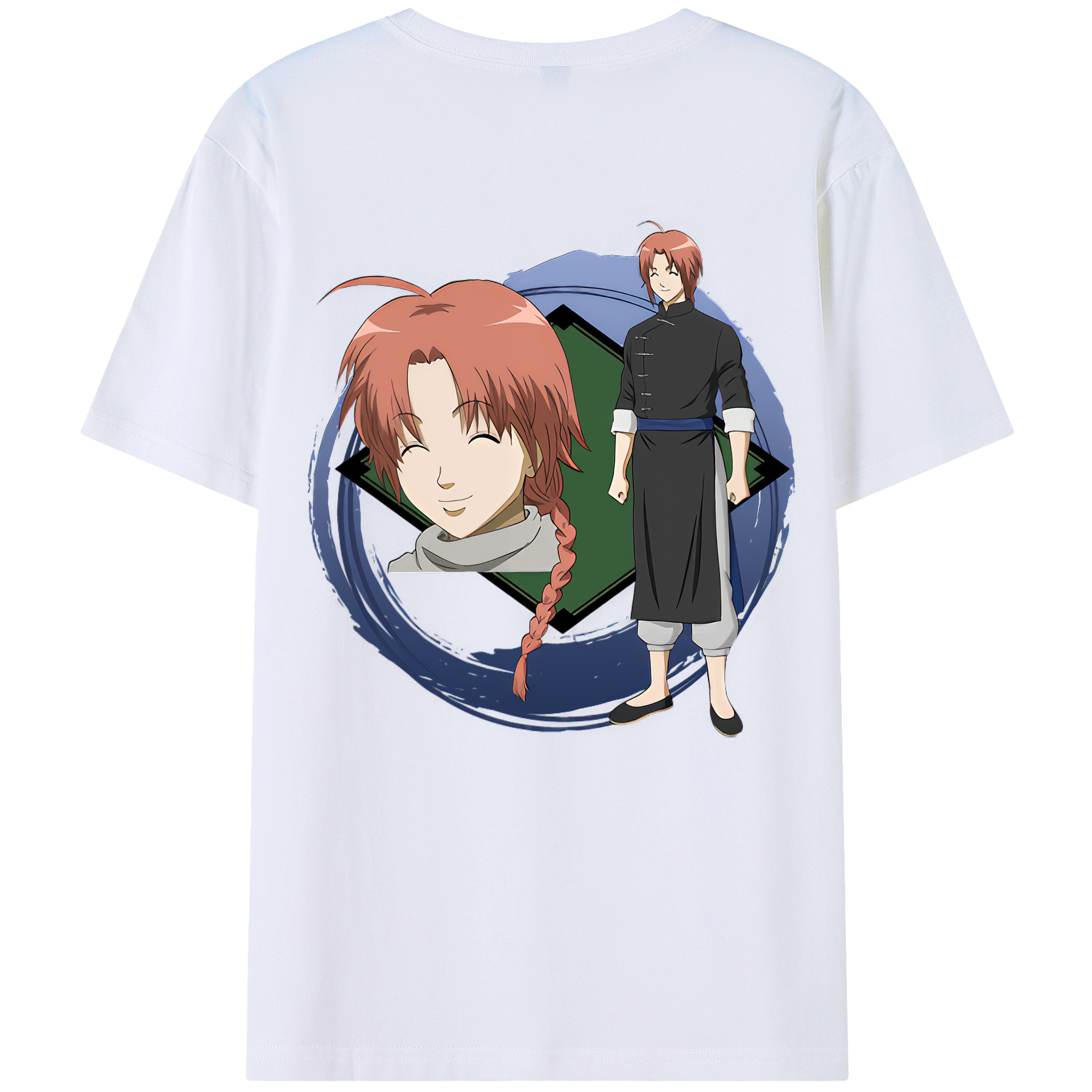 （画像用） ぎんたま 坂田銀時（さかたぎんとき） 神楽 志村新八（しむら しんぱち） GINTAMA Sakata Gintoki Kagura Shimura Shinpachi レディース半袖Tシャツ(バックプリント)