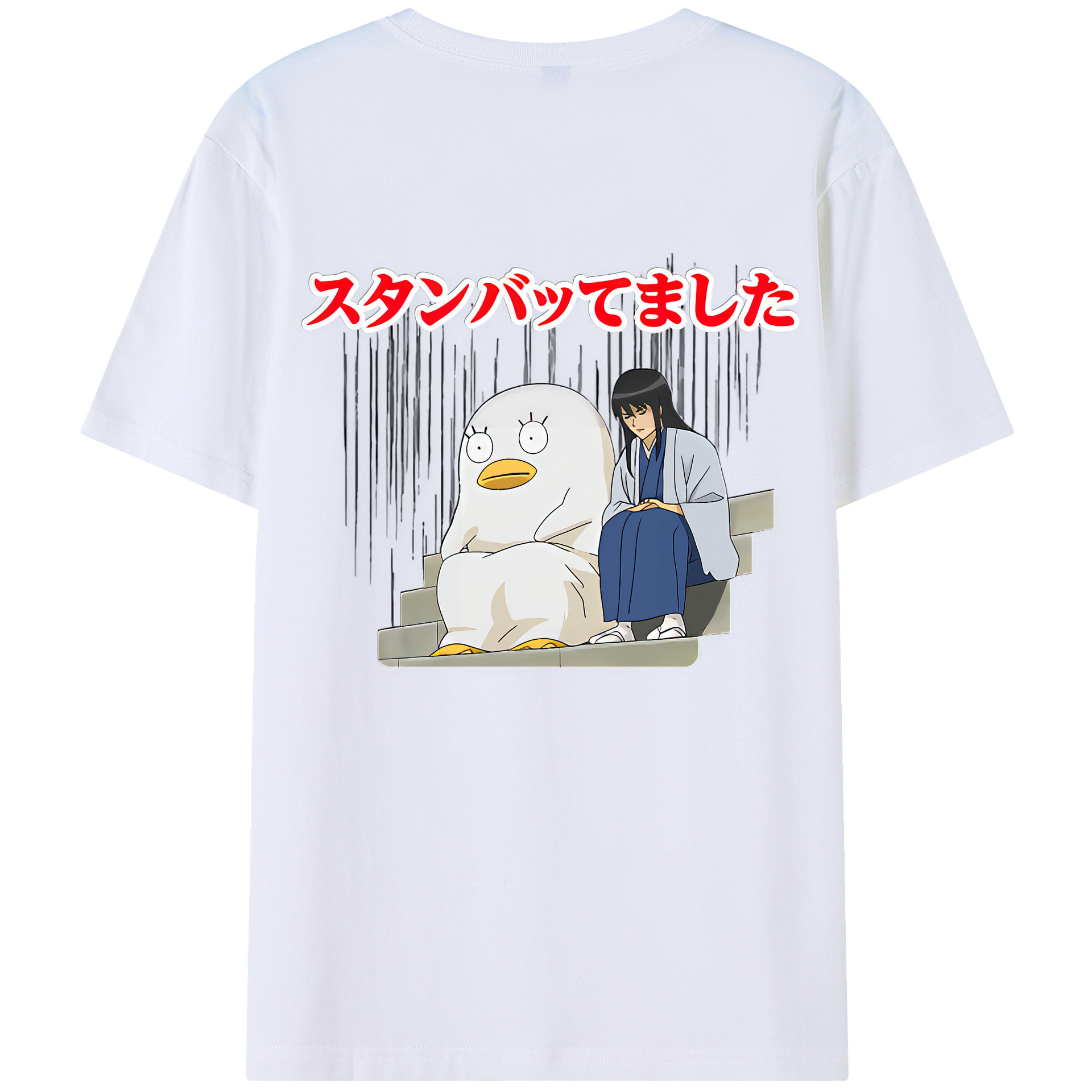 （画像用） ぎんたま 坂田銀時（さかたぎんとき） 神楽 志村新八（しむら しんぱち） GINTAMA Sakata Gintoki Kagura Shimura Shinpachi レディース半袖Tシャツ(バックプリント)