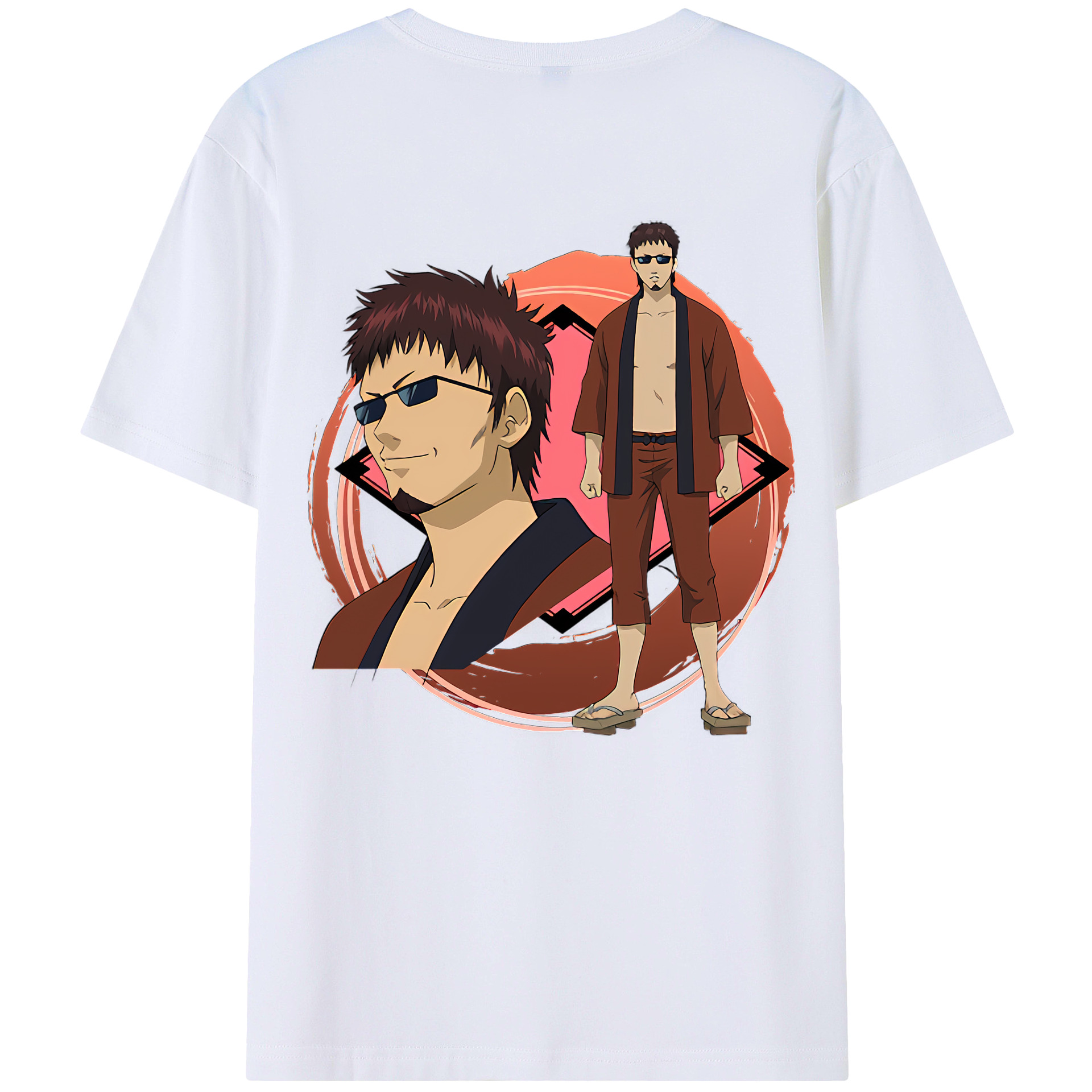 （画像用） ぎんたま 坂田銀時（さかたぎんとき） 神楽 志村新八（しむら しんぱち） GINTAMA Sakata Gintoki Kagura Shimura Shinpachi レディース半袖Tシャツ(バックプリント)
