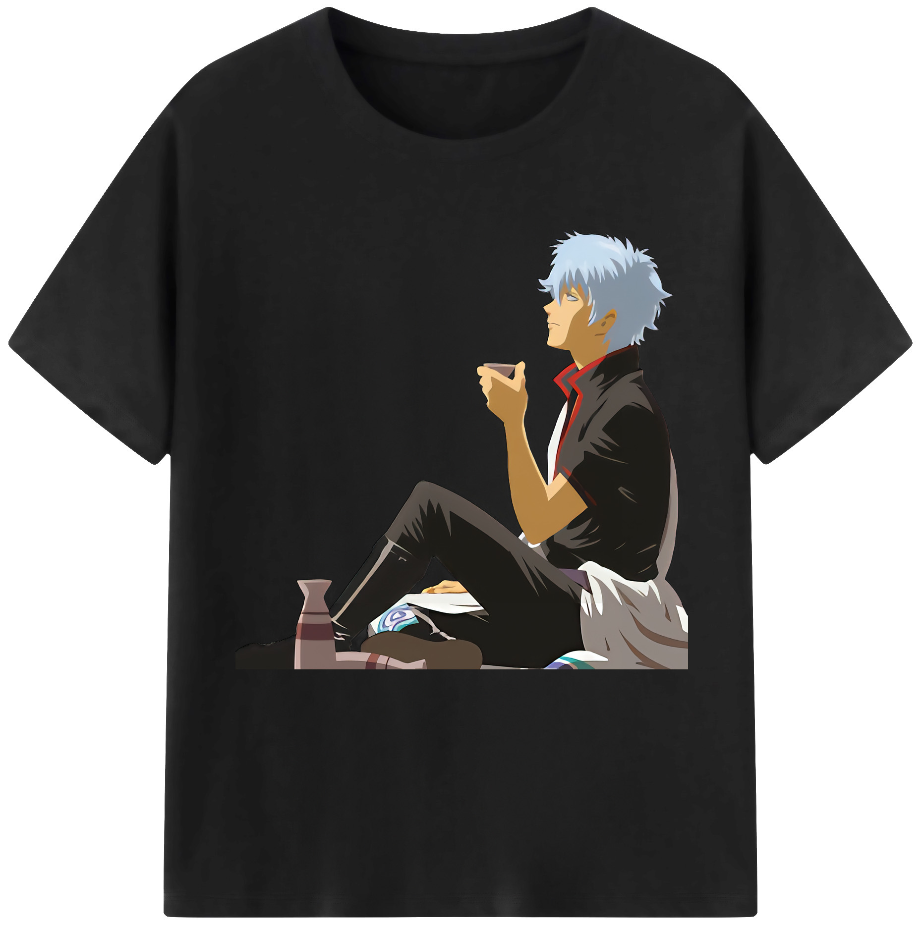 （画像用） ぎんたま 坂田銀時（さかたぎんとき） 神楽 志村新八（しむら しんぱち） GINTAMA Sakata Gintoki Kagura Shimura Shinpachi レディースカジュアルプリントTシャツ（綿100％）