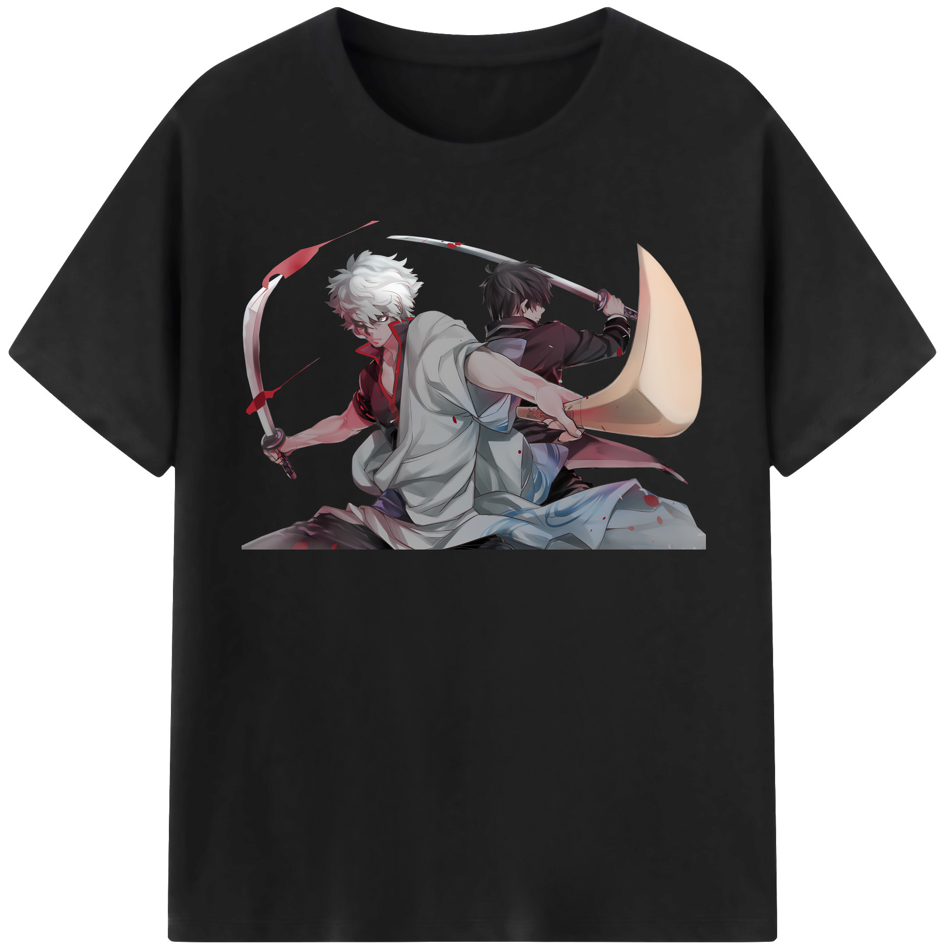 （画像用） ぎんたま 坂田銀時（さかたぎんとき） 神楽 志村新八（しむら しんぱち） GINTAMA Sakata Gintoki Kagura Shimura Shinpachi レディースカジュアルプリントTシャツ（綿100％）