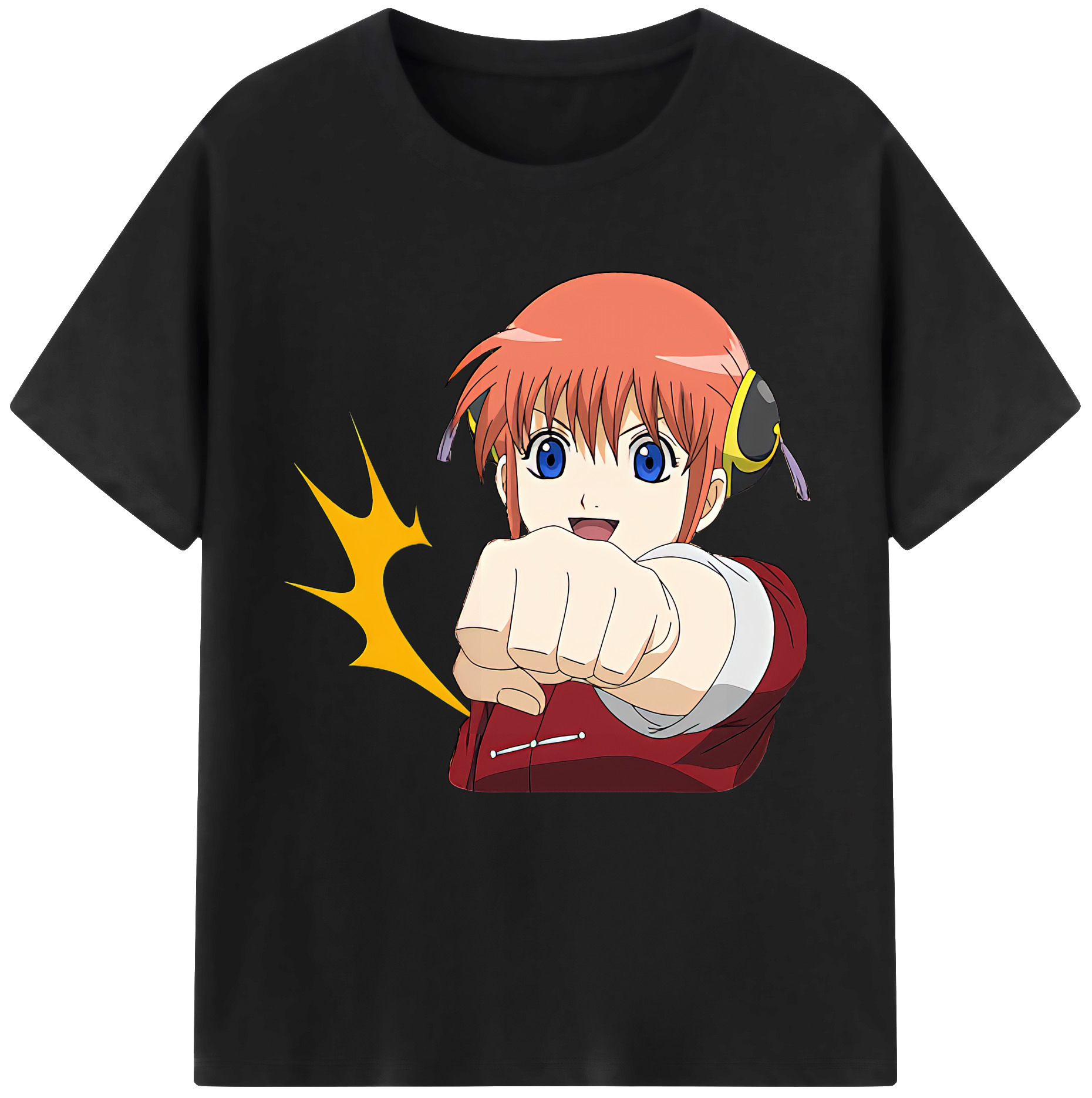（画像用） ぎんたま 坂田銀時（さかたぎんとき） 神楽 志村新八（しむら しんぱち） GINTAMA Sakata Gintoki Kagura Shimura Shinpachi レディースカジュアルプリントTシャツ（綿100％）