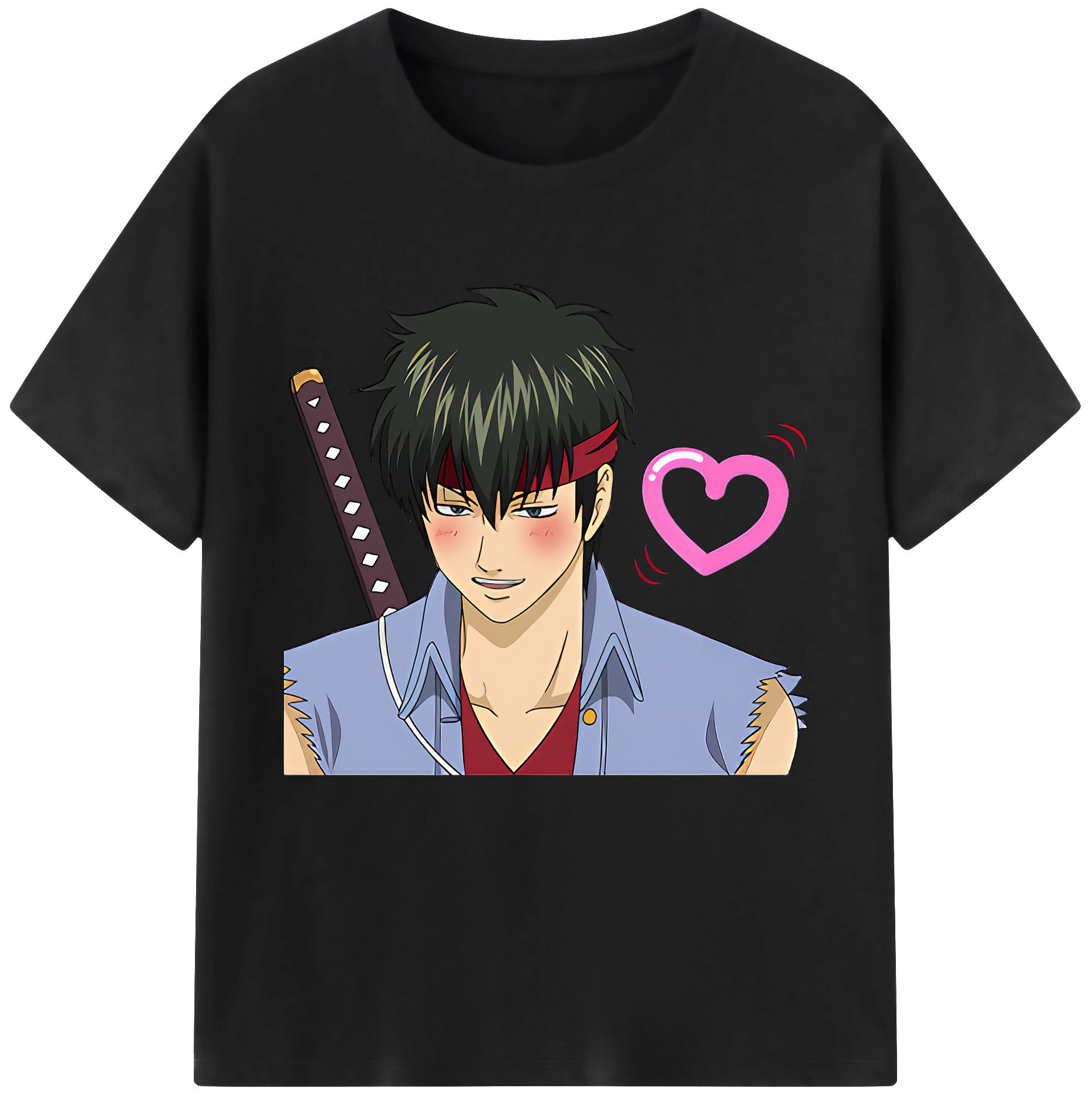 （画像用） ぎんたま 坂田銀時（さかたぎんとき） 神楽 志村新八（しむら しんぱち） GINTAMA Sakata Gintoki Kagura Shimura Shinpachi レディースカジュアルプリントTシャツ（綿100％）