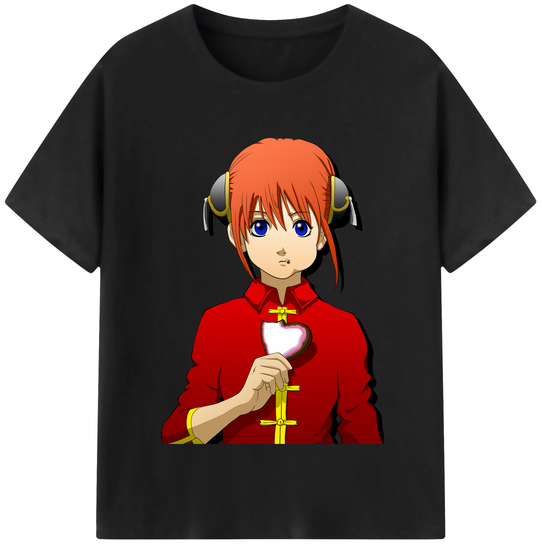 （画像用） ぎんたま 坂田銀時（さかたぎんとき） 神楽 志村新八（しむら しんぱち） GINTAMA Sakata Gintoki Kagura Shimura Shinpachi レディースカジュアルプリントTシャツ（綿100％）