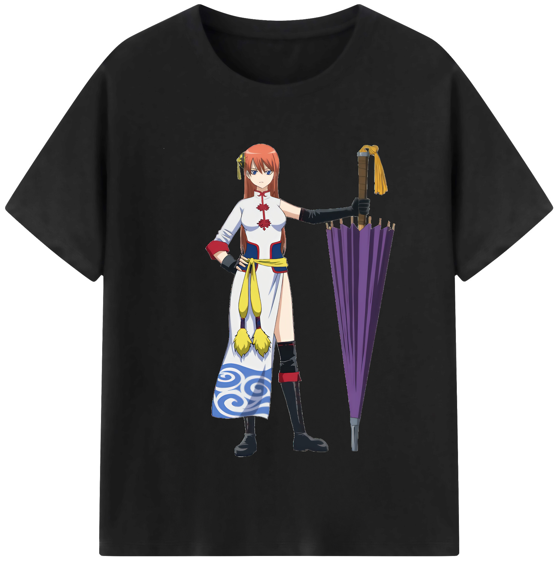（画像用） ぎんたま 坂田銀時（さかたぎんとき） 神楽 志村新八（しむら しんぱち） GINTAMA Sakata Gintoki Kagura Shimura Shinpachi レディースカジュアルプリントTシャツ（綿100％）