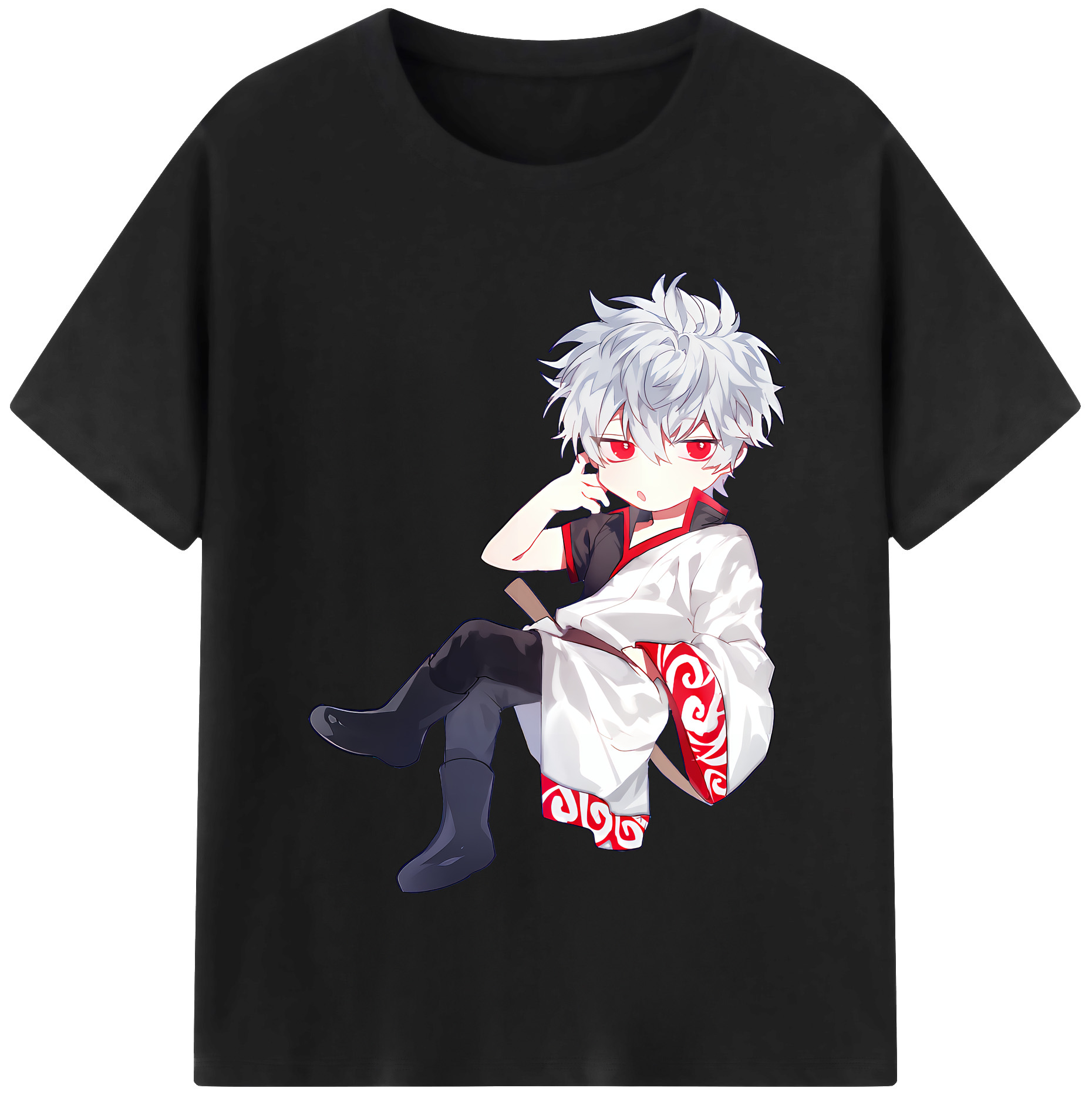 （画像用） ぎんたま 坂田銀時（さかたぎんとき） 神楽 志村新八（しむら しんぱち） GINTAMA Sakata Gintoki Kagura Shimura Shinpachi レディースカジュアルプリントTシャツ（綿100％）
