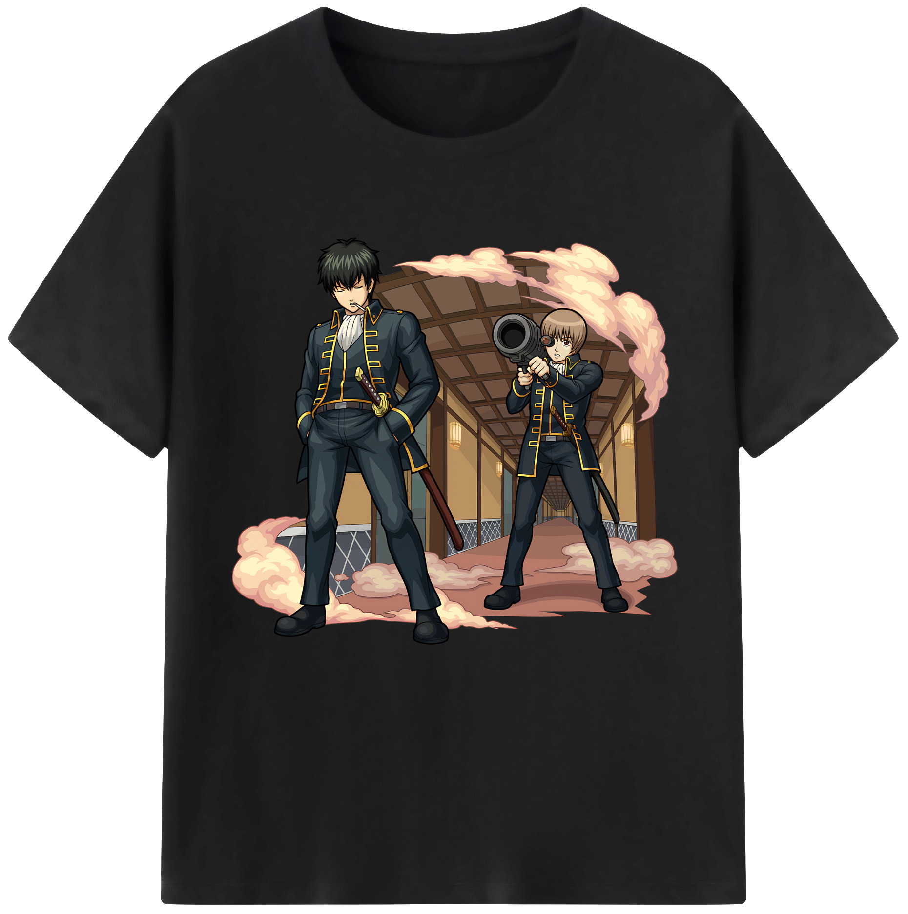 （画像用） ぎんたま 坂田銀時（さかたぎんとき） 神楽 志村新八（しむら しんぱち） GINTAMA Sakata Gintoki Kagura Shimura Shinpachi レディースカジュアルプリントTシャツ（綿100％）