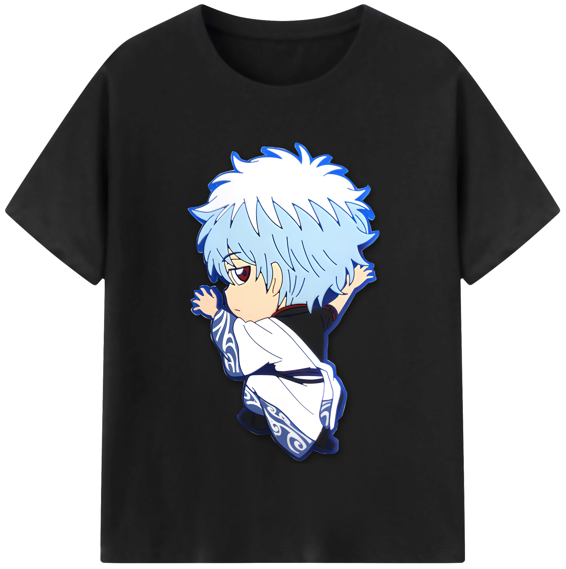 （画像用） ぎんたま 坂田銀時（さかたぎんとき） 神楽 志村新八（しむら しんぱち） GINTAMA Sakata Gintoki Kagura Shimura Shinpachi レディースカジュアルプリントTシャツ（綿100％）