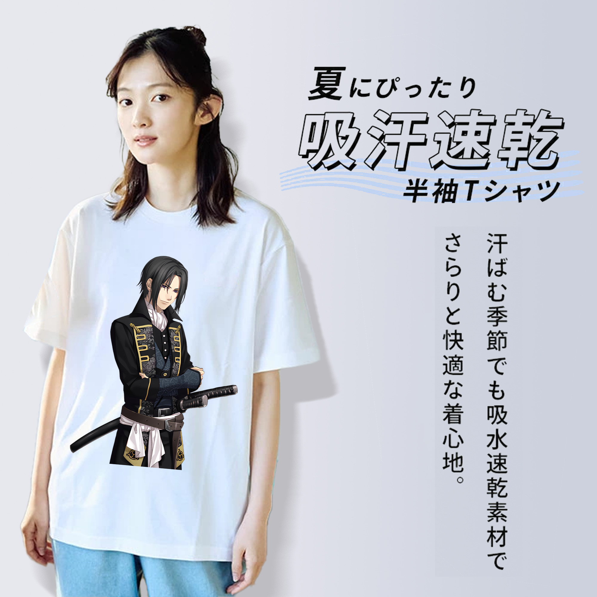 ぎんたま 坂田銀時（さかたぎんとき） 神楽 志村新八（しむら しんぱち） GINTAMA Sakata Gintoki Kagura Shimura Shinpachi レディースカジュアルプリントTシャツ（綿100％）