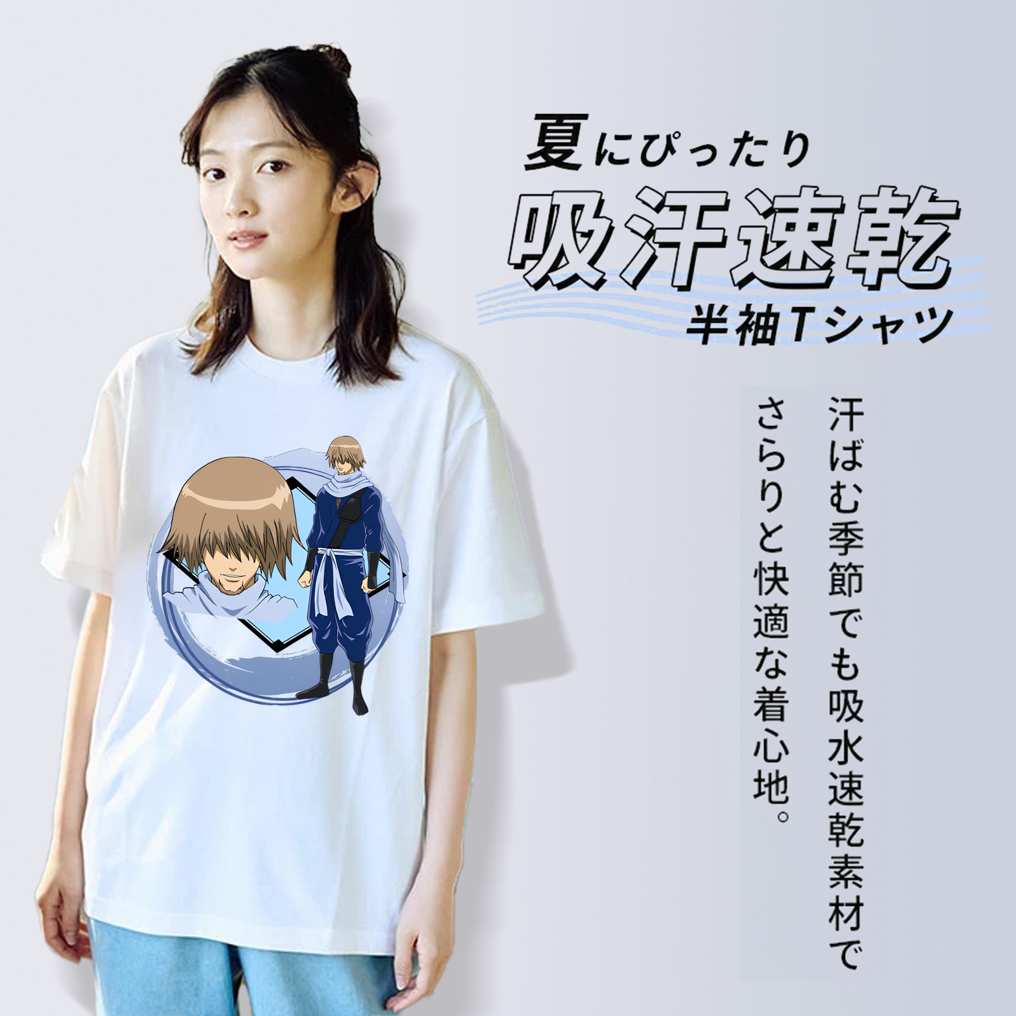 ぎんたま 坂田銀時（さかたぎんとき） 神楽 志村新八（しむら しんぱち） GINTAMA Sakata Gintoki Kagura Shimura Shinpachi レディースカジュアルプリントTシャツ（綿100％）