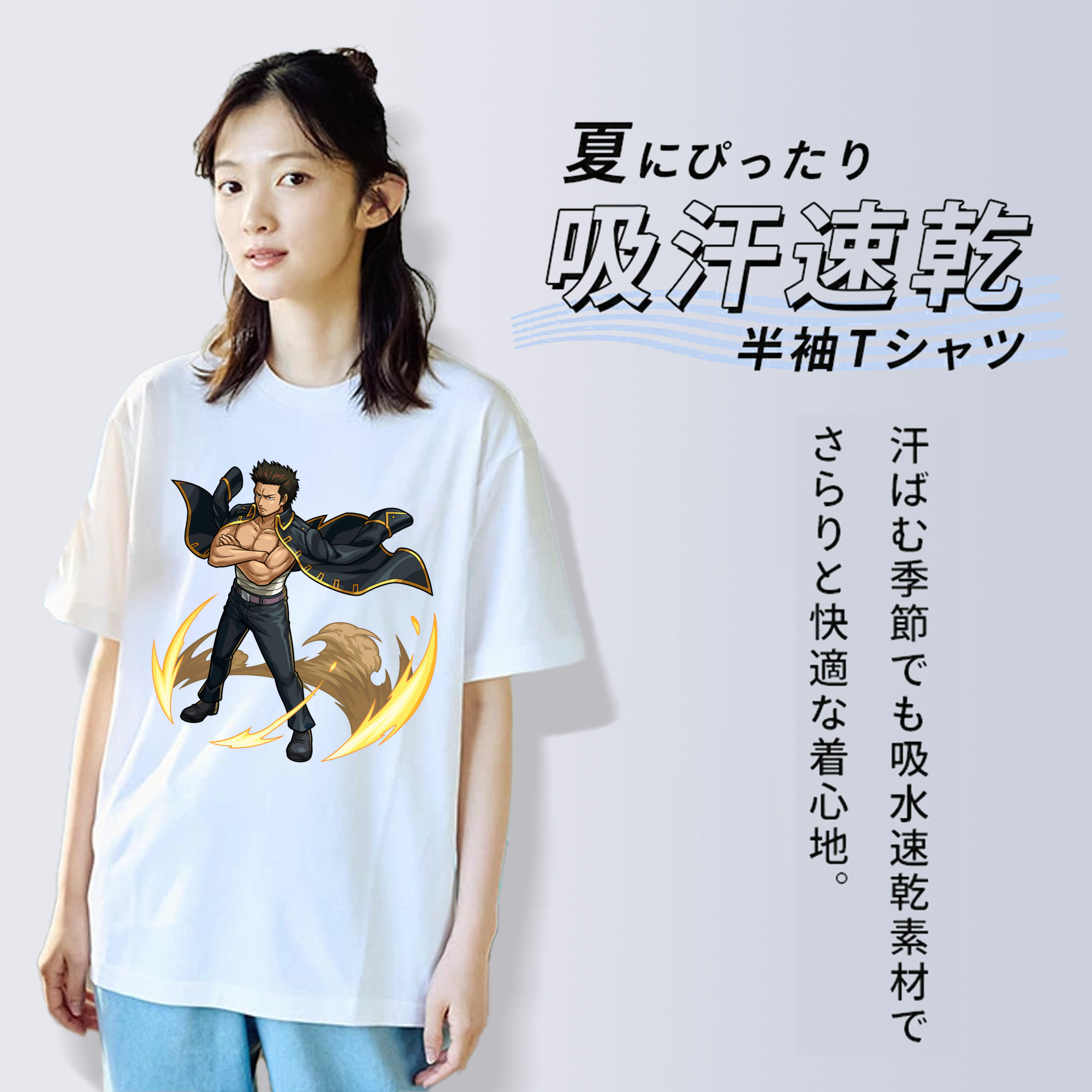 ぎんたま 坂田銀時（さかたぎんとき） 神楽 志村新八（しむら しんぱち） GINTAMA Sakata Gintoki Kagura Shimura Shinpachi レディースカジュアルプリントTシャツ（綿100％）