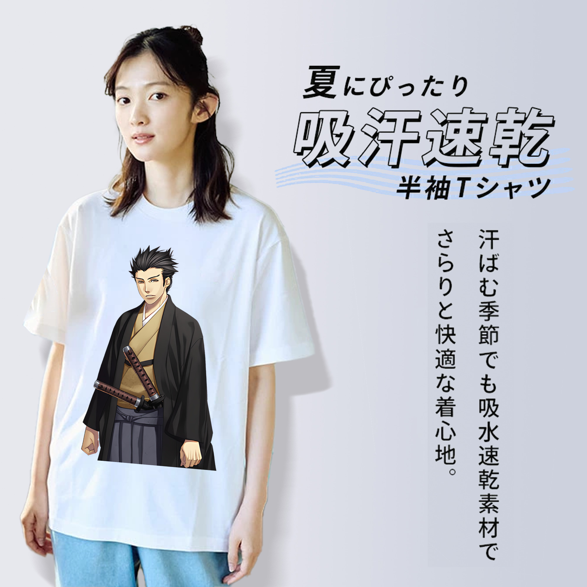 ぎんたま 坂田銀時（さかたぎんとき） 神楽 志村新八（しむら しんぱち） GINTAMA Sakata Gintoki Kagura Shimura Shinpachi レディースカジュアルプリントTシャツ（綿100％）