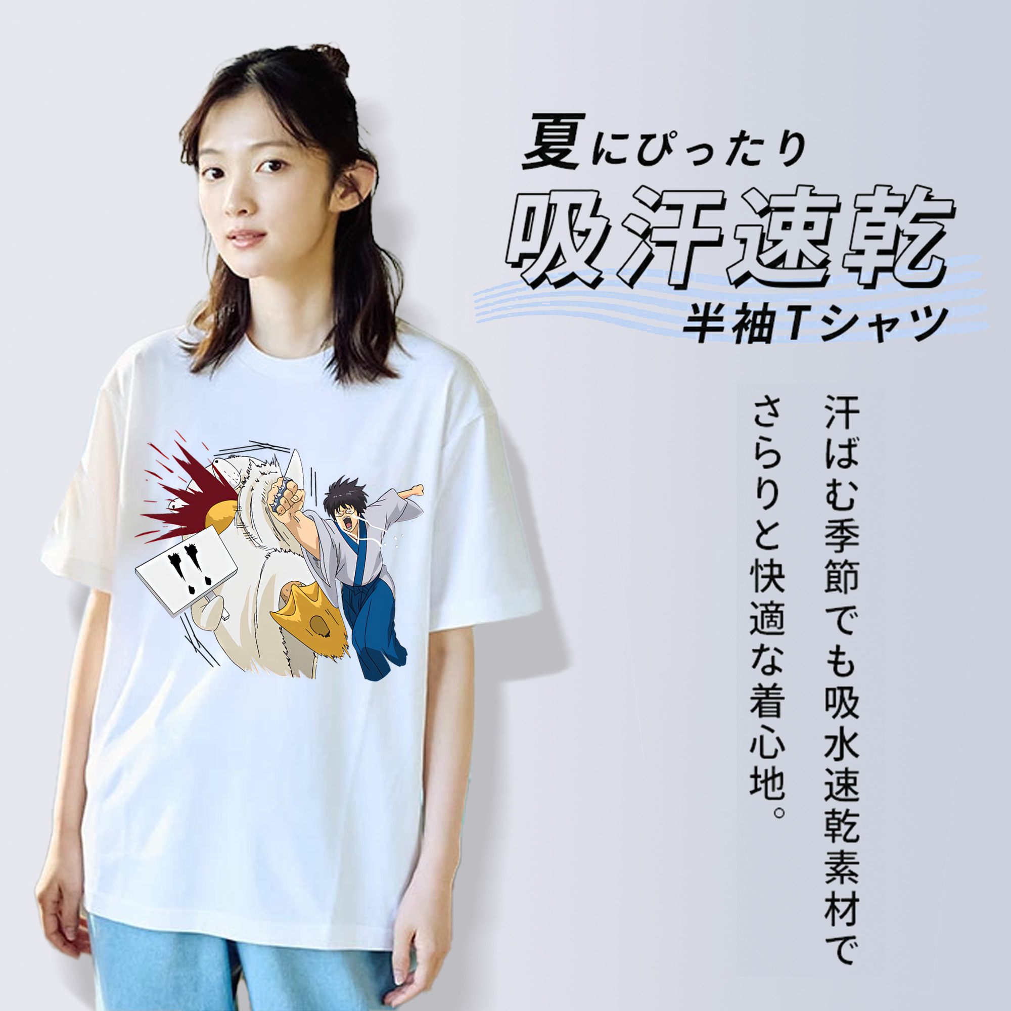 ぎんたま 坂田銀時（さかたぎんとき） 神楽 志村新八（しむら しんぱち） GINTAMA Sakata Gintoki Kagura Shimura Shinpachi レディースカジュアルプリントTシャツ（綿100％）