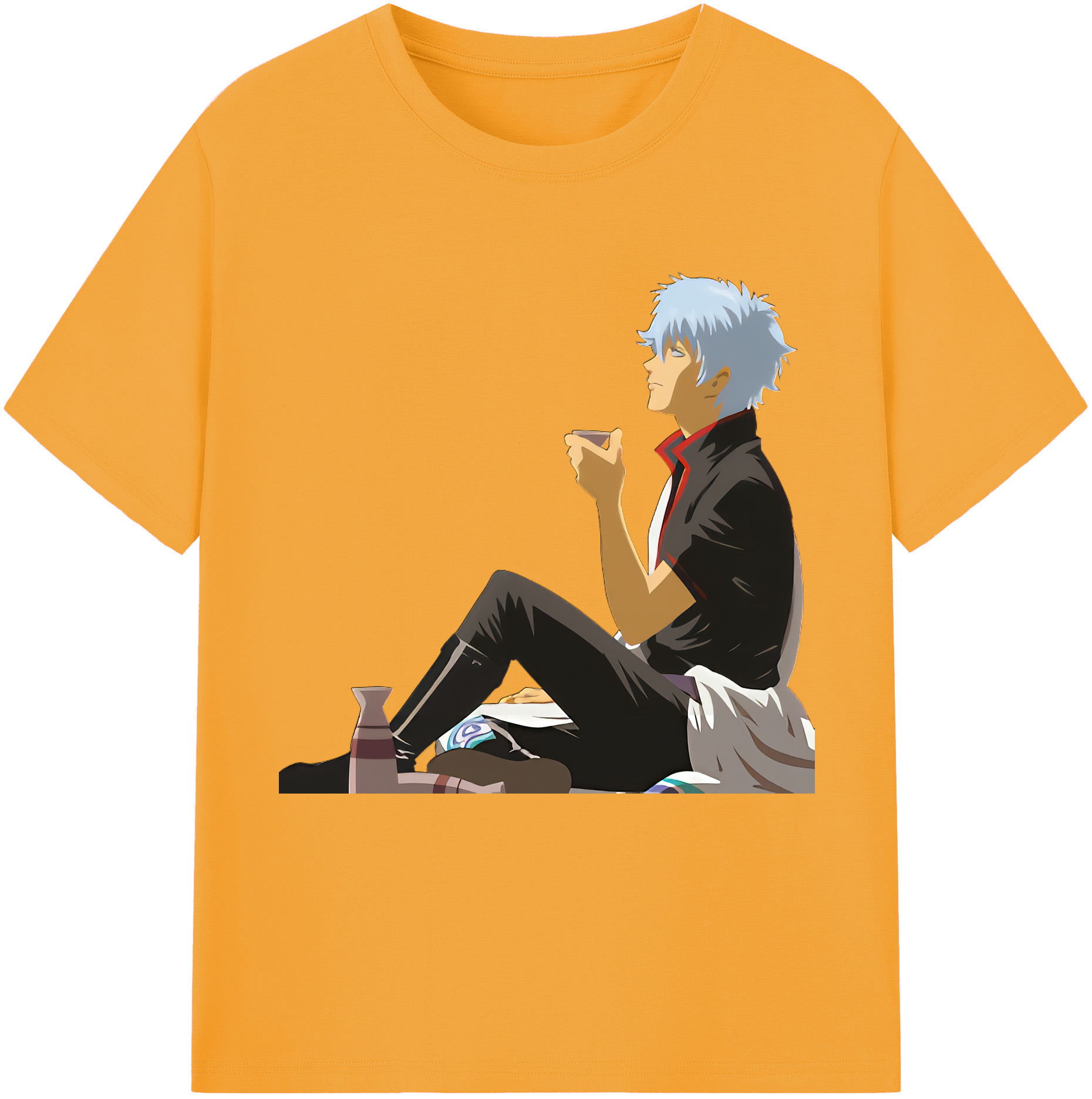 （画像用） ぎんたま 坂田銀時（さかたぎんとき） 神楽 志村新八（しむら しんぱち） GINTAMA Sakata Gintoki Kagura Shimura Shinpachi レディースカジュアルプリントTシャツ（綿100％）